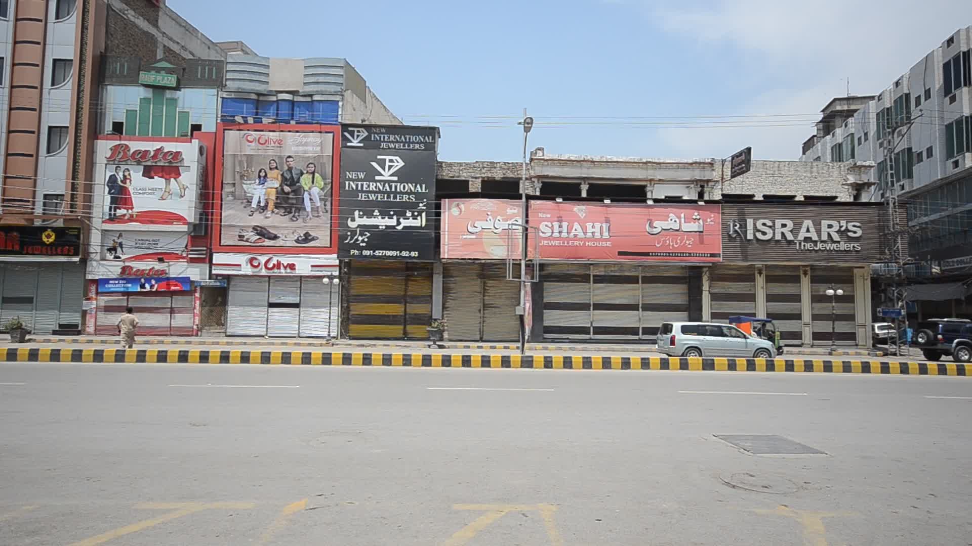Coronavirus lockdown in Peshawar