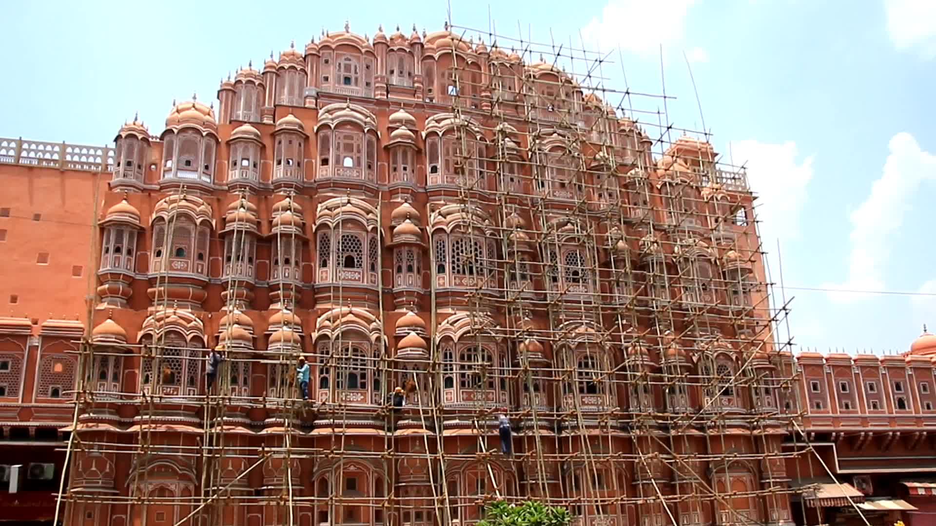 Restoration Works at Hawa Mahal In Jaipur