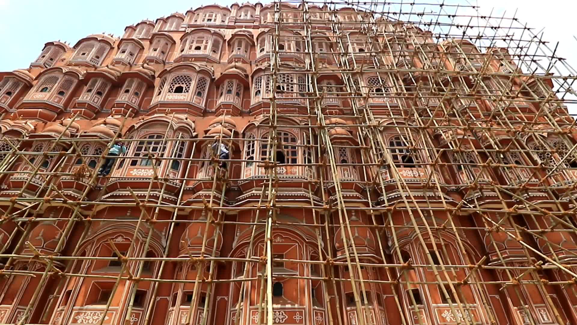 Restoration Works at Hawa Mahal In Jaipur