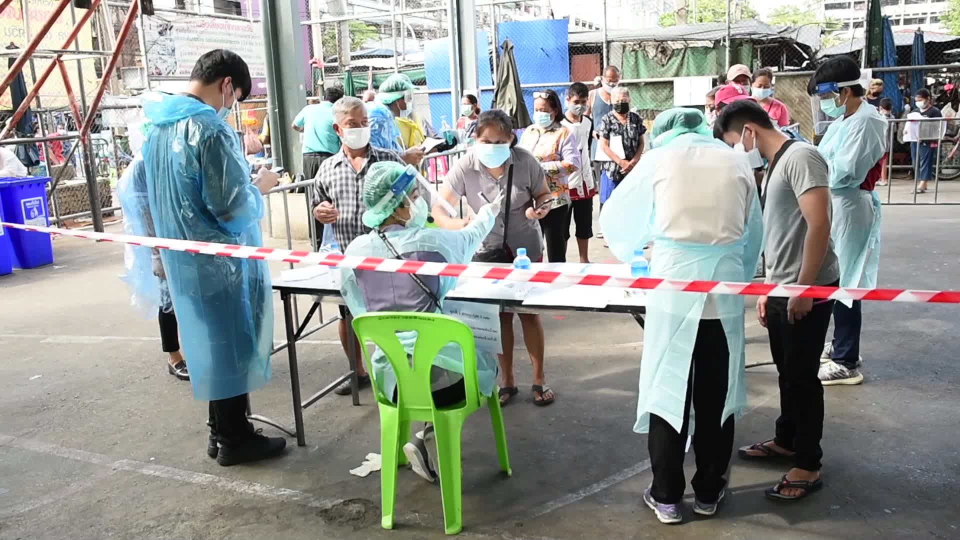 Mass nasal swab test to curb the third wave of COVID-19 in Bangkok