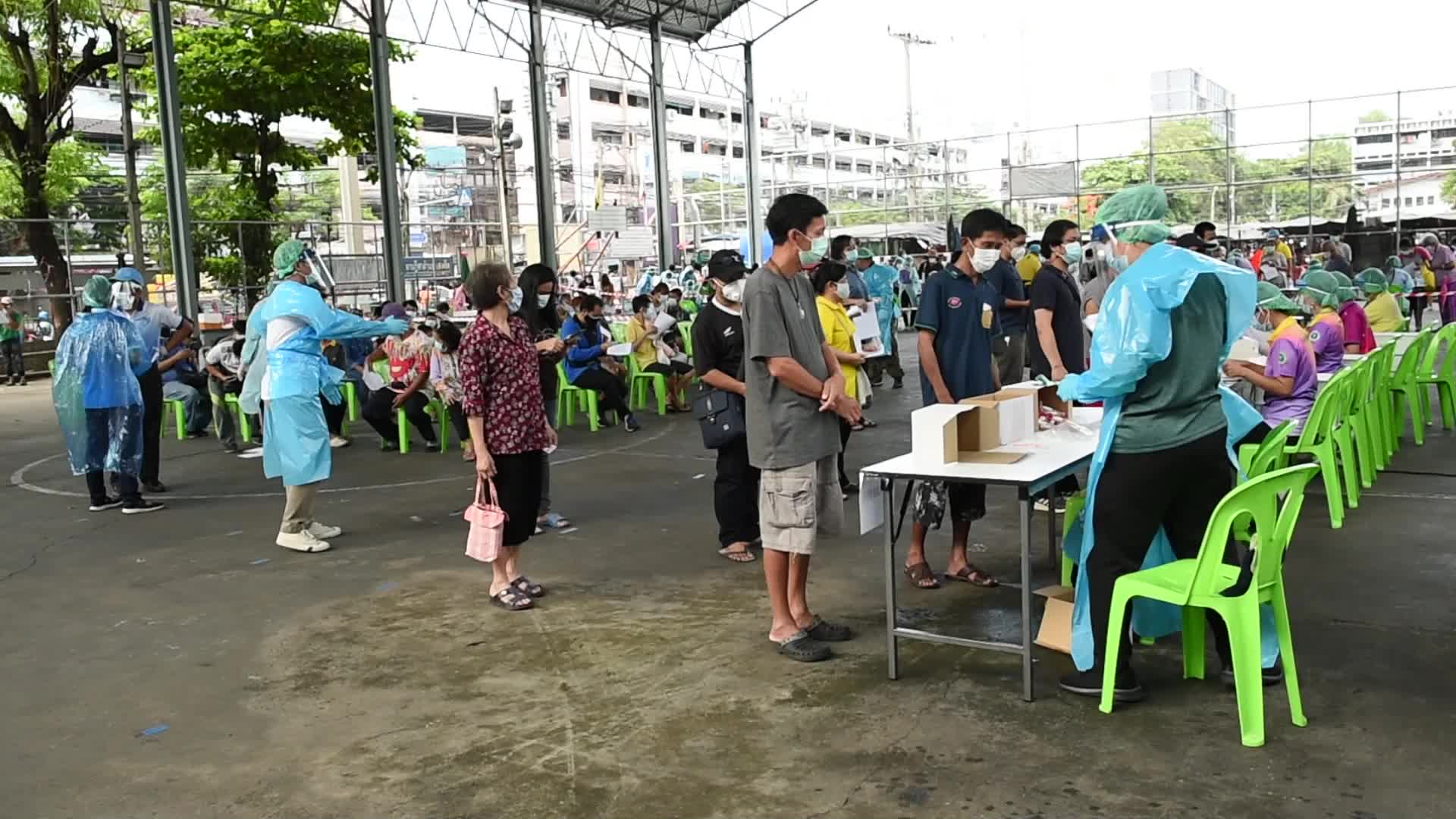 Mass nasal swab test to curb the third wave of COVID-19 in Bangkok