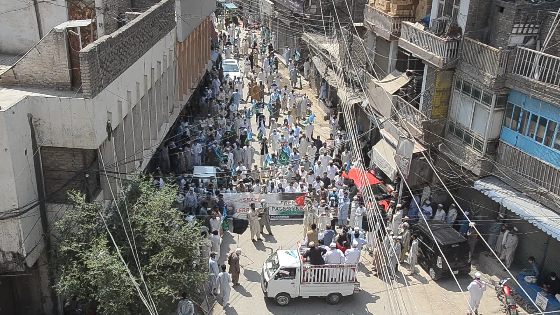 Protest in Pakistan against Israeli forces