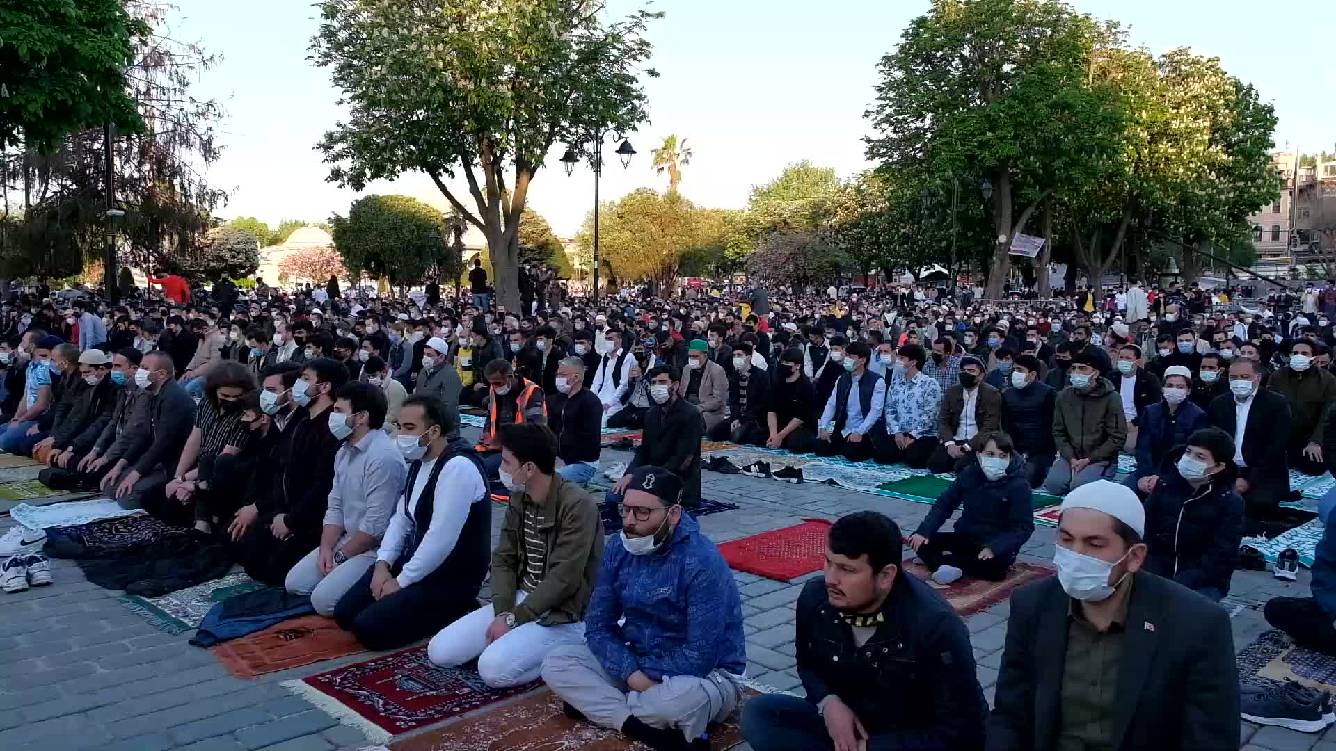 First Eid Prayers At Hagia Sophia Mosque After Status Change