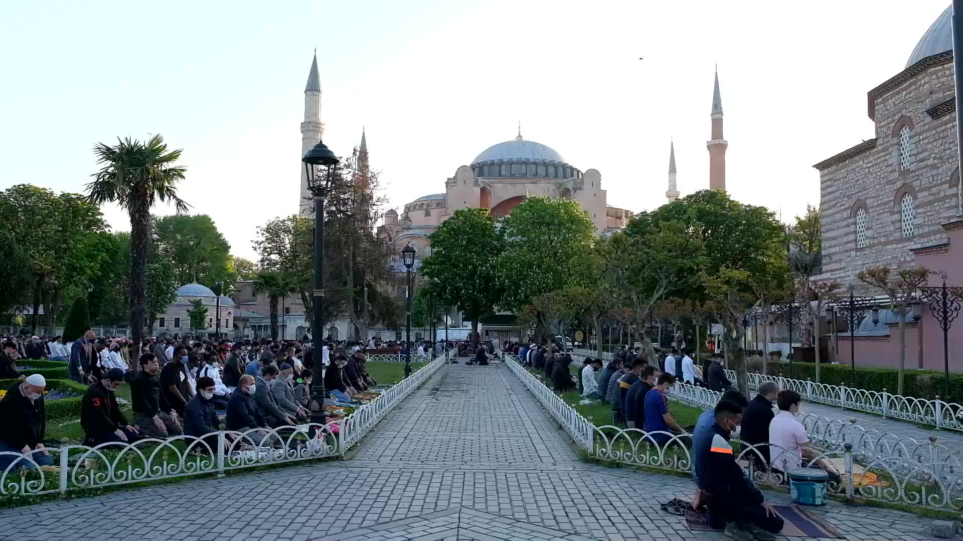 First Eid Prayers At Hagia Sophia Mosque After Status Change