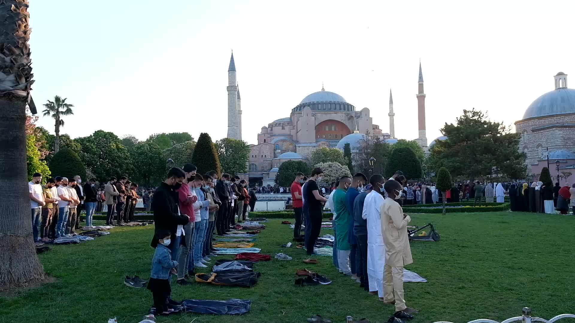 First Eid Prayers At Hagia Sophia Mosque After Status Change