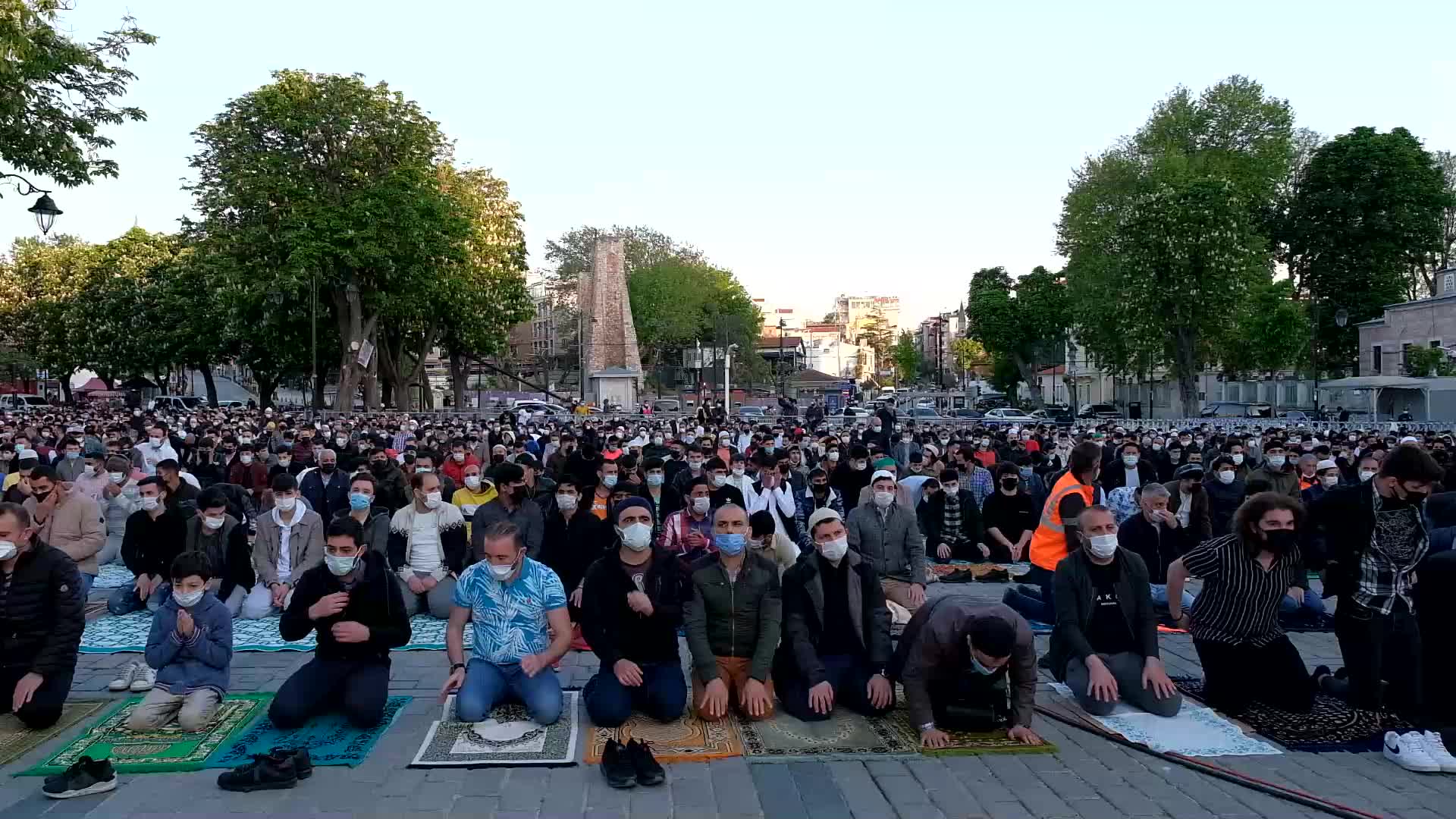 First Eid Prayers At Hagia Sophia Mosque After Status Change