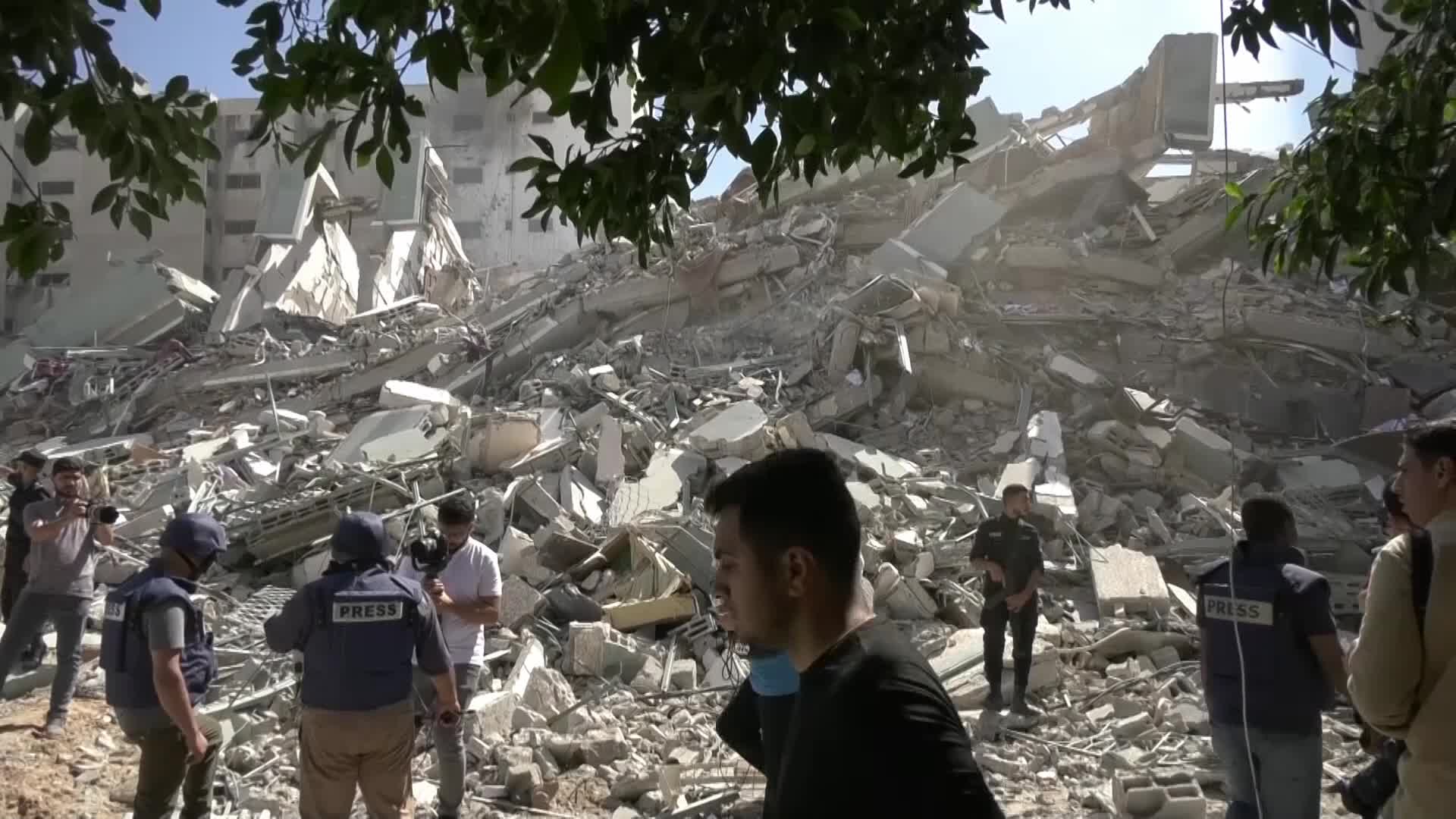 Israel strike destroys Gaza tower housing media organizations