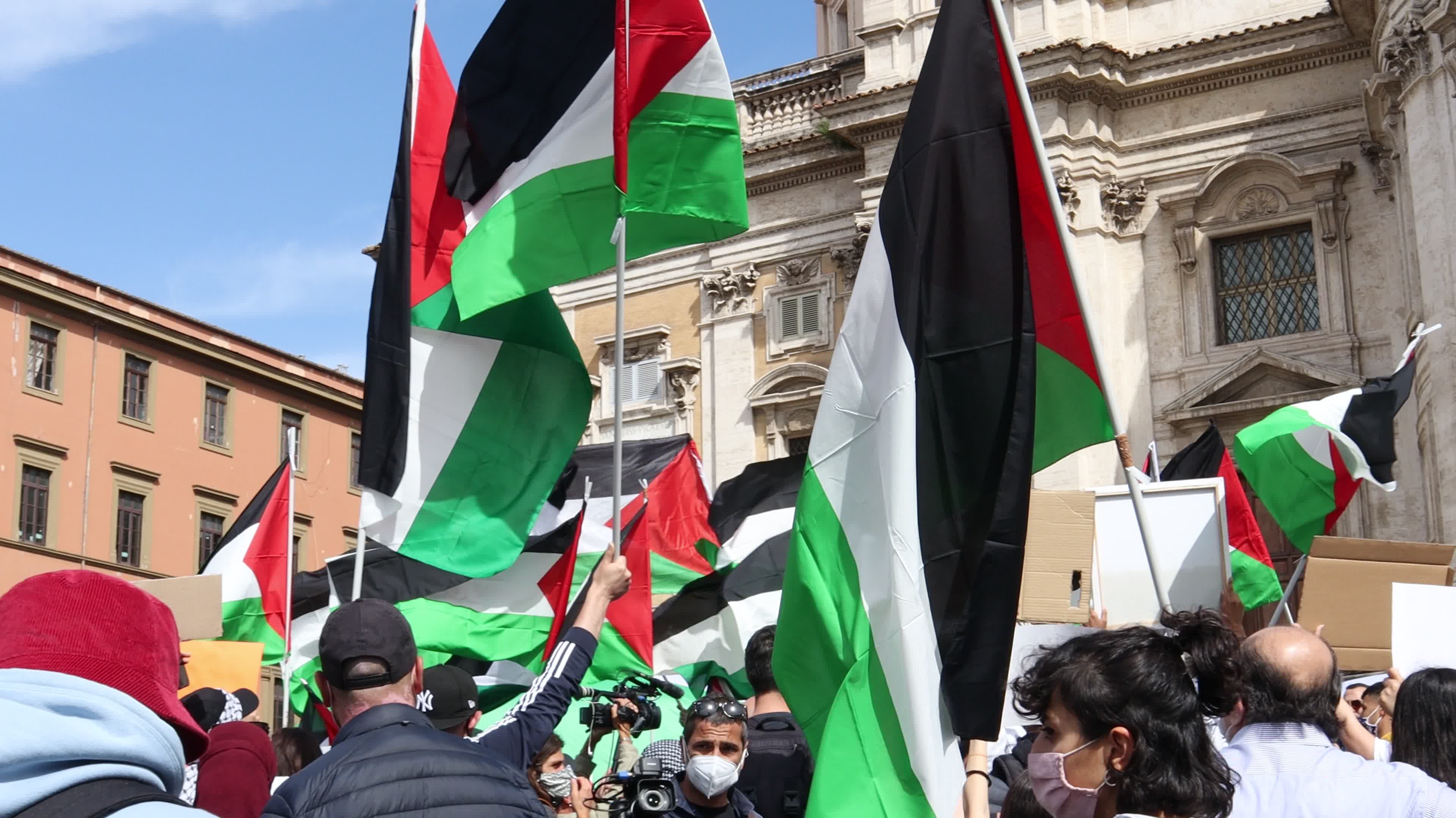 Demonstration in solidarity with the Palestinian people
