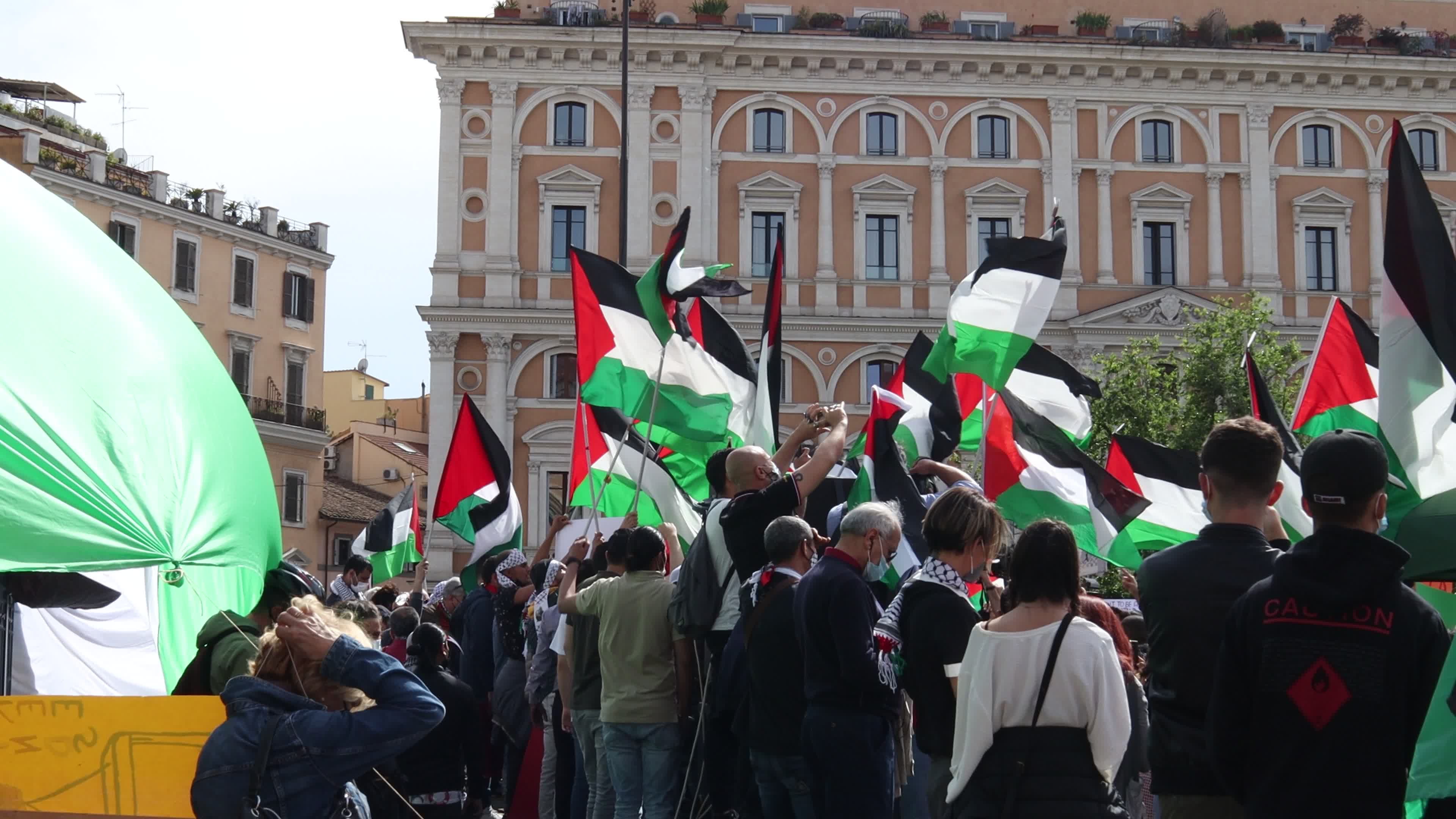 Demonstration in solidarity with the Palestinian people