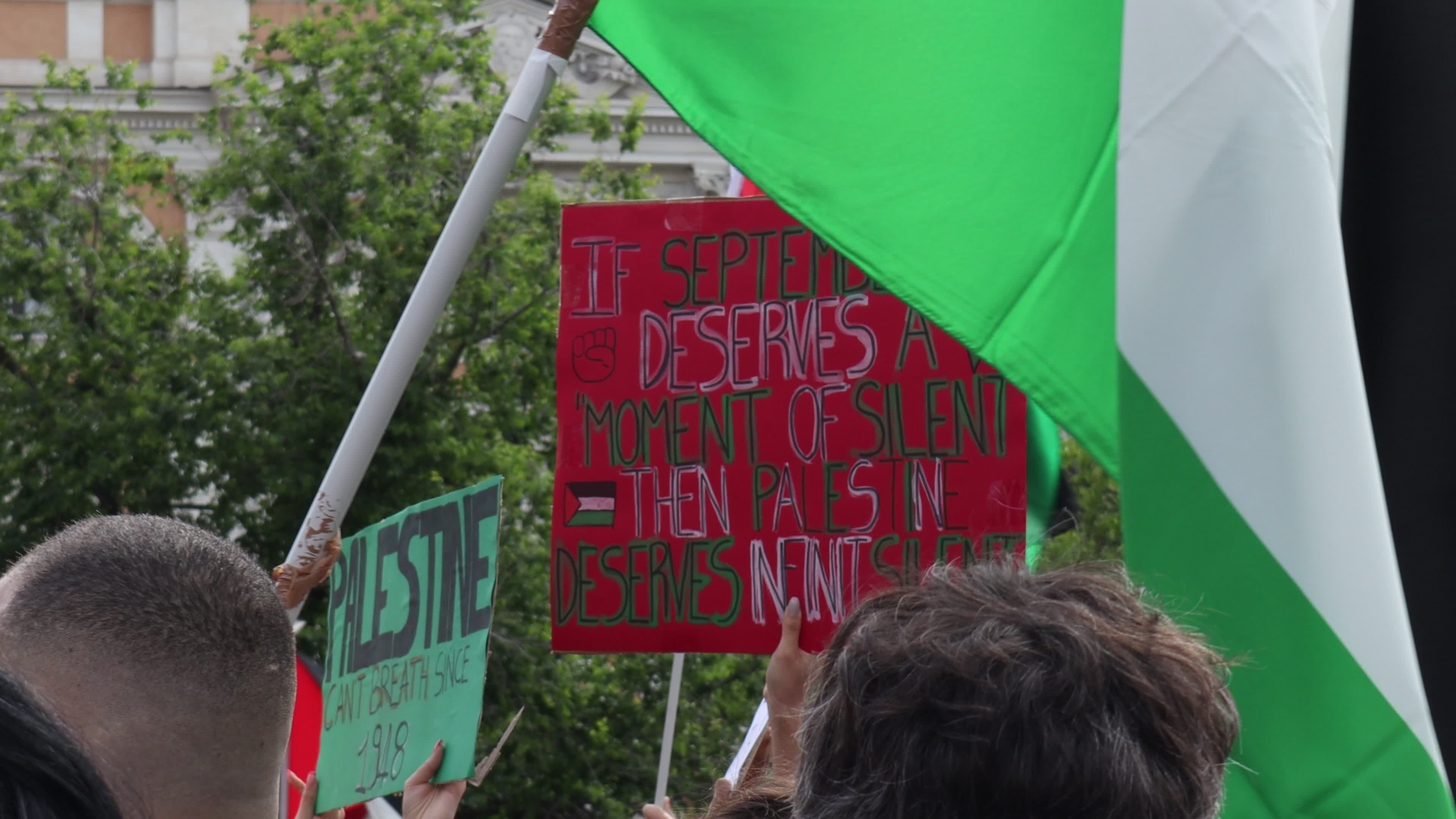 Demonstration in solidarity with the Palestinian people