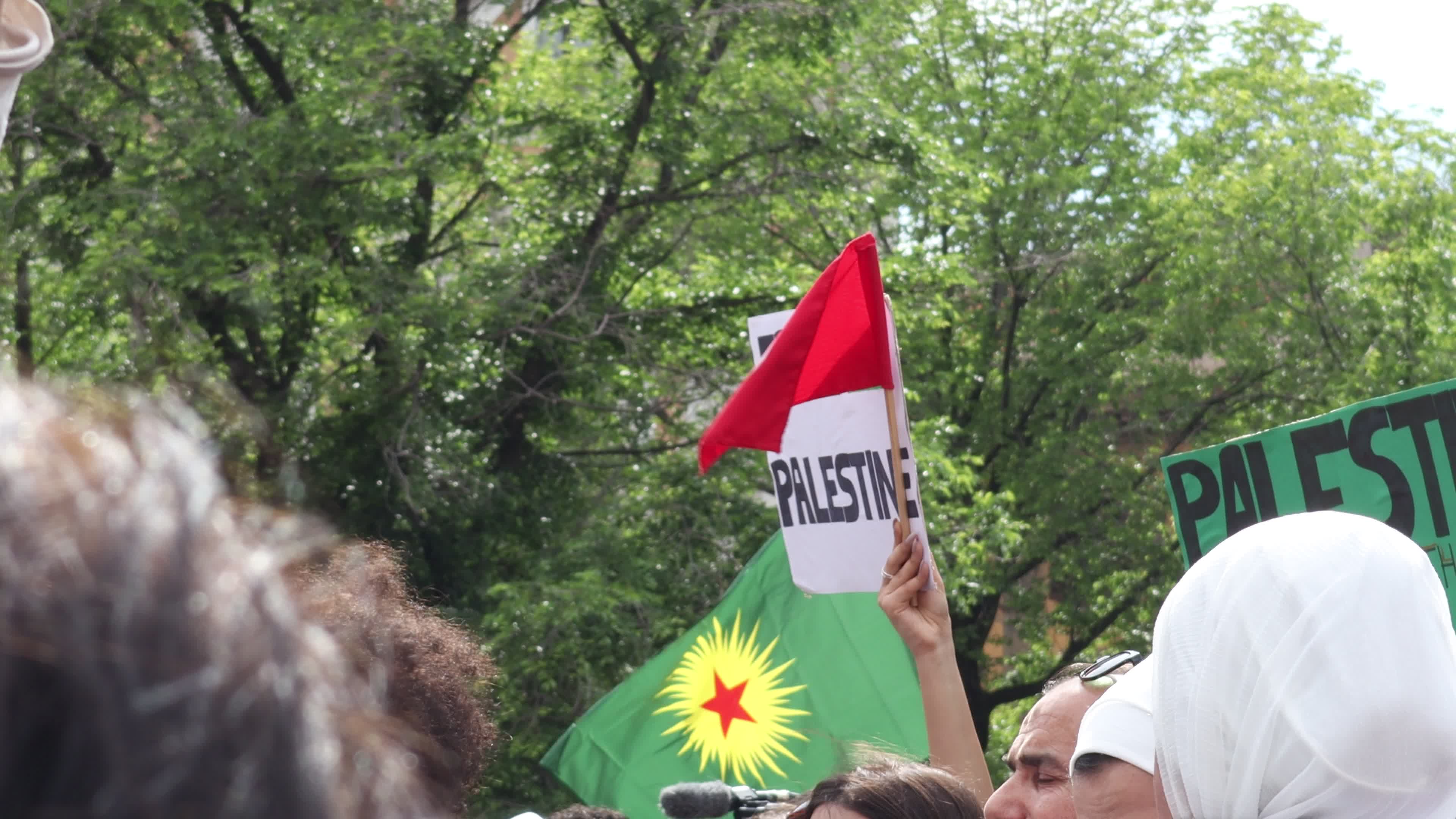 Demonstration in solidarity with the Palestinian people