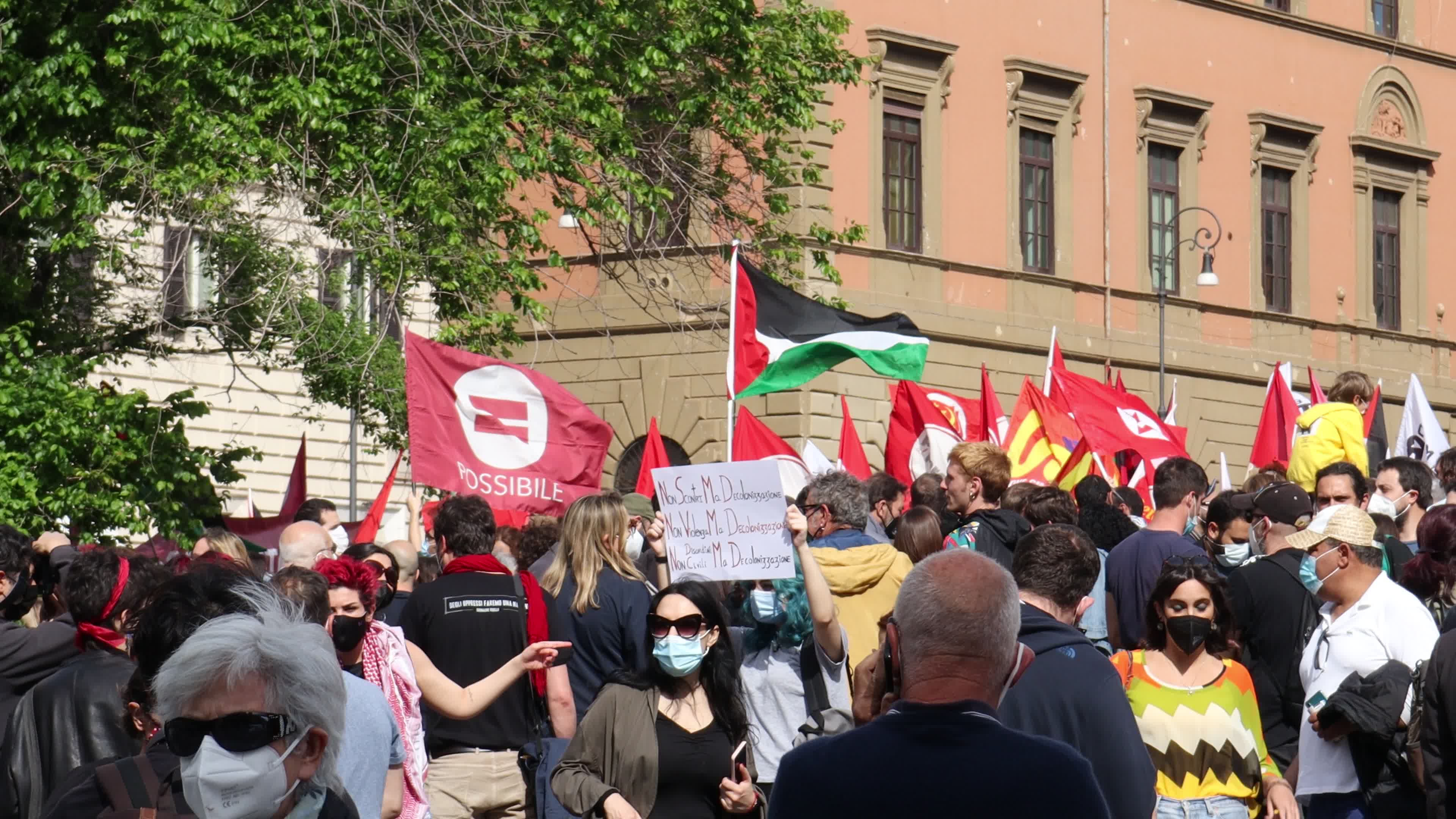 Demonstration in solidarity with the Palestinian people