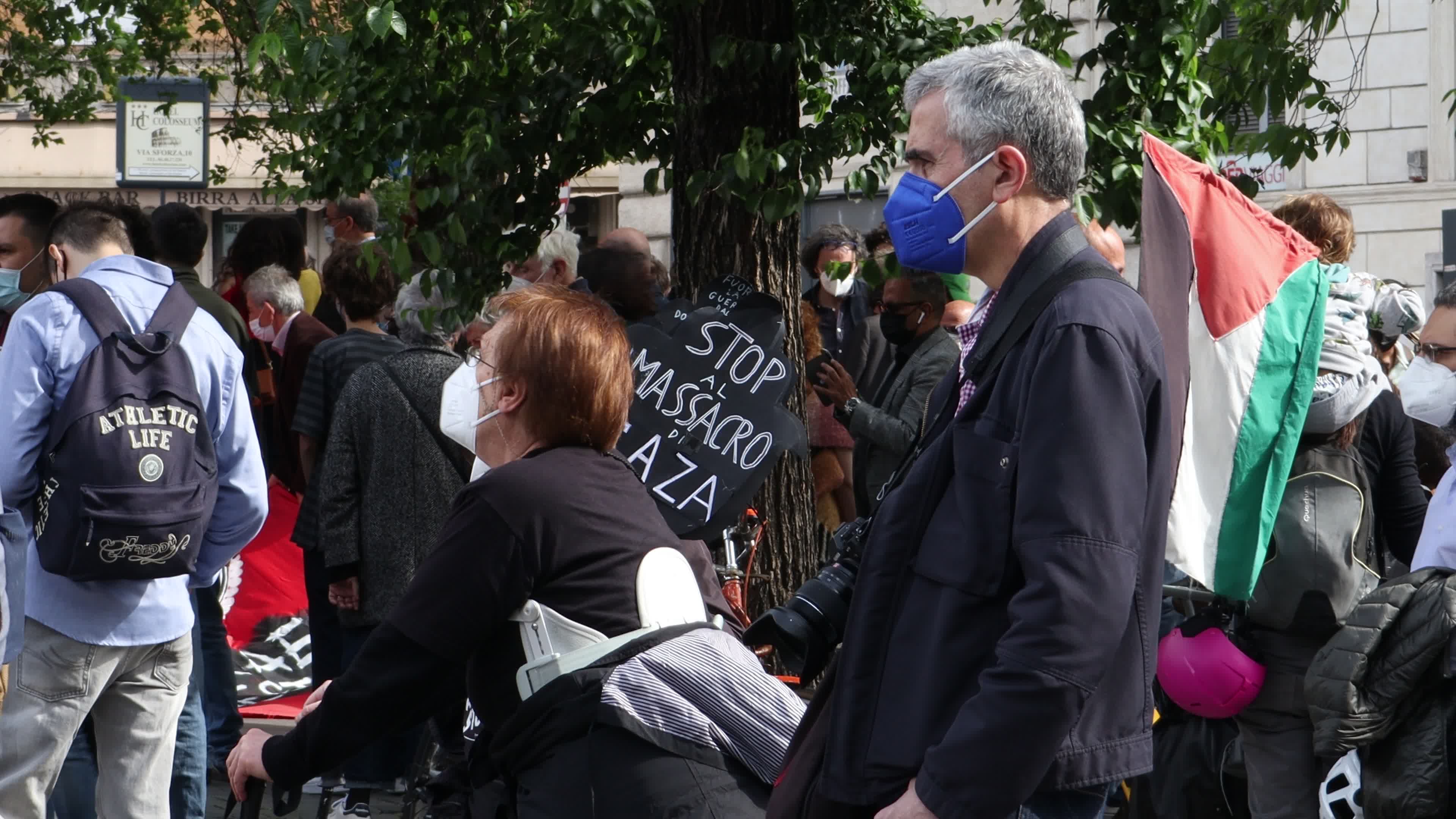 Demonstration in solidarity with the Palestinian people