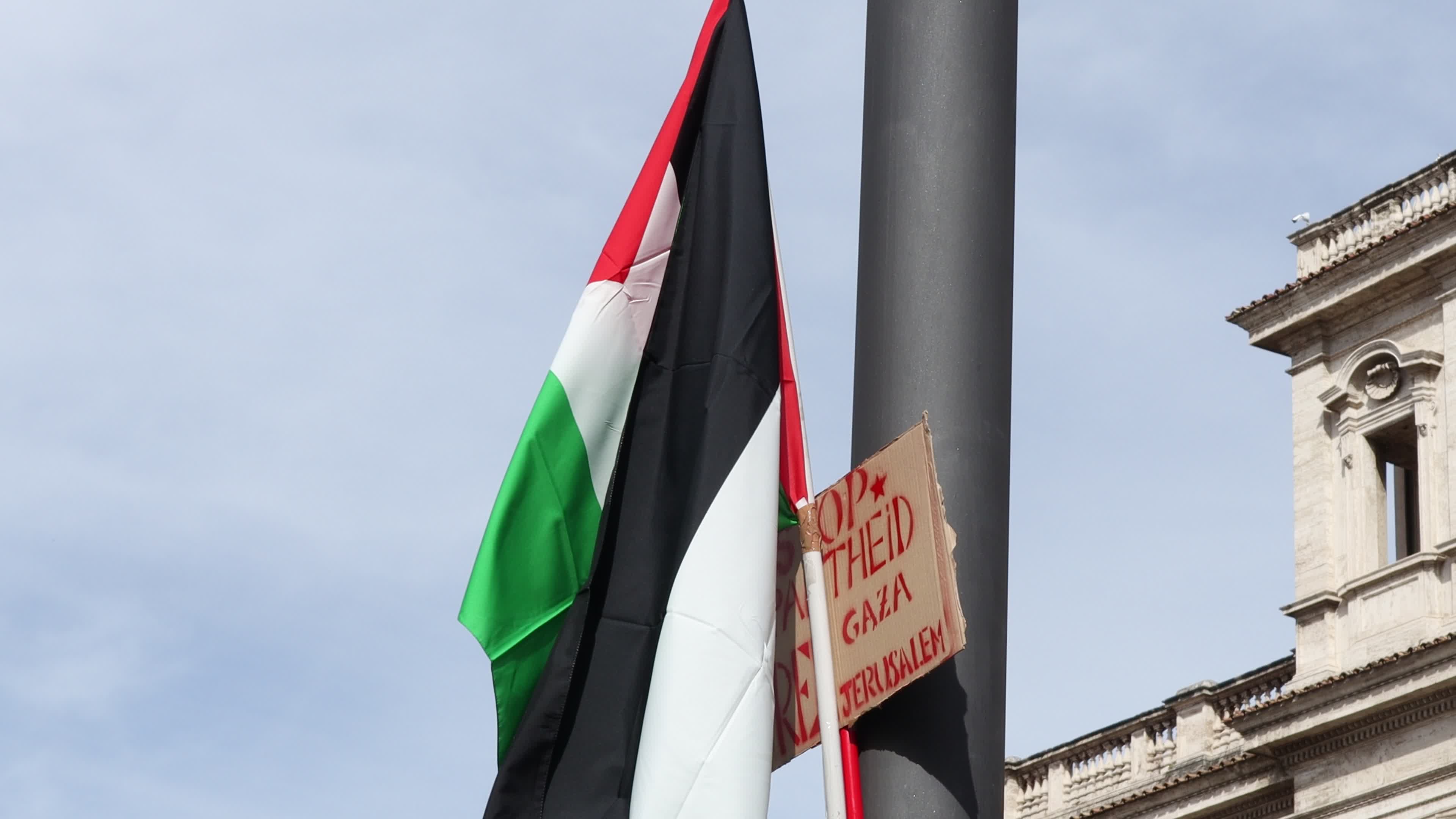 Demonstration in solidarity with the Palestinian people