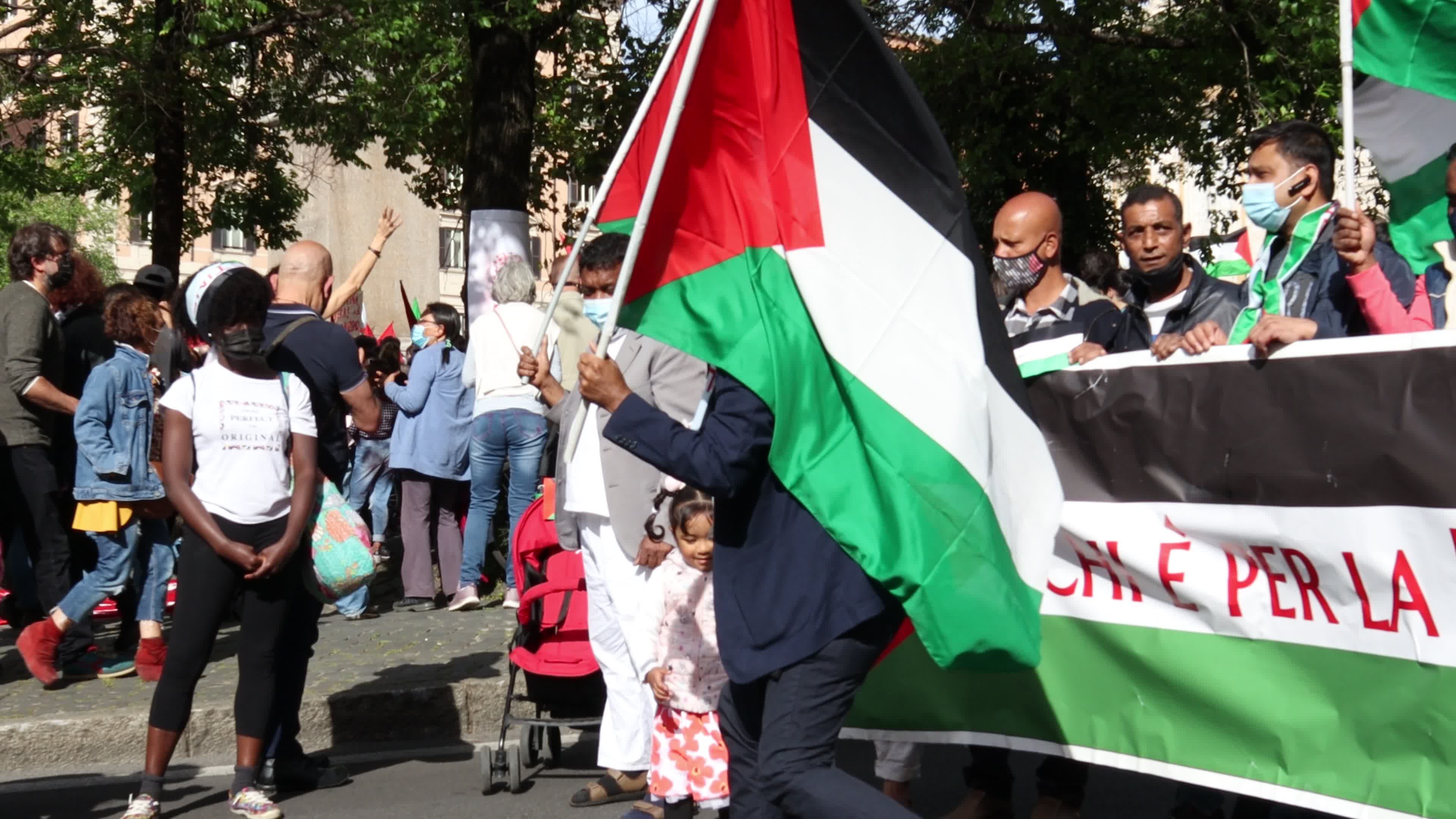 Demonstration in solidarity with the Palestinian people