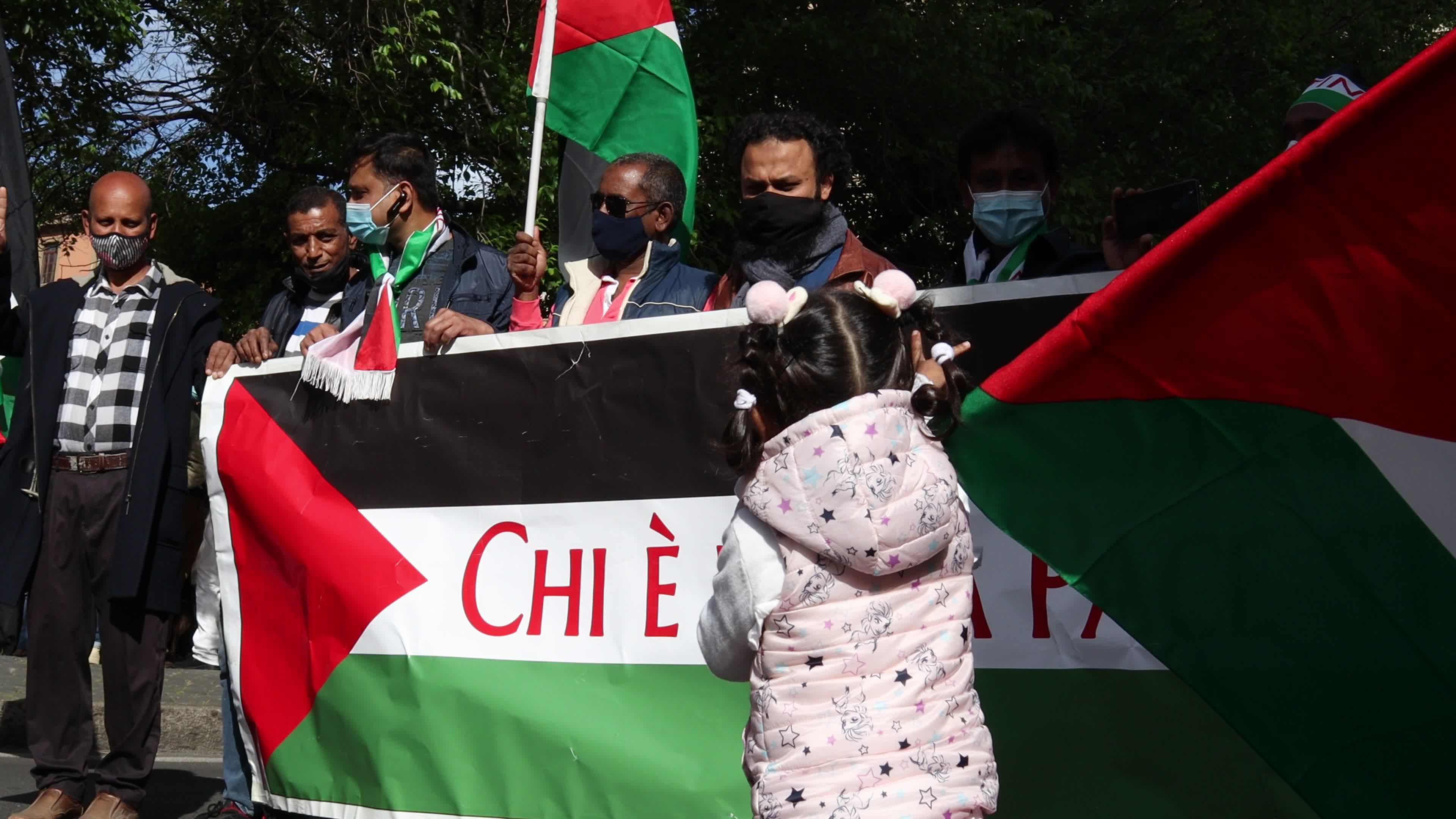 Demonstration in solidarity with the Palestinian people