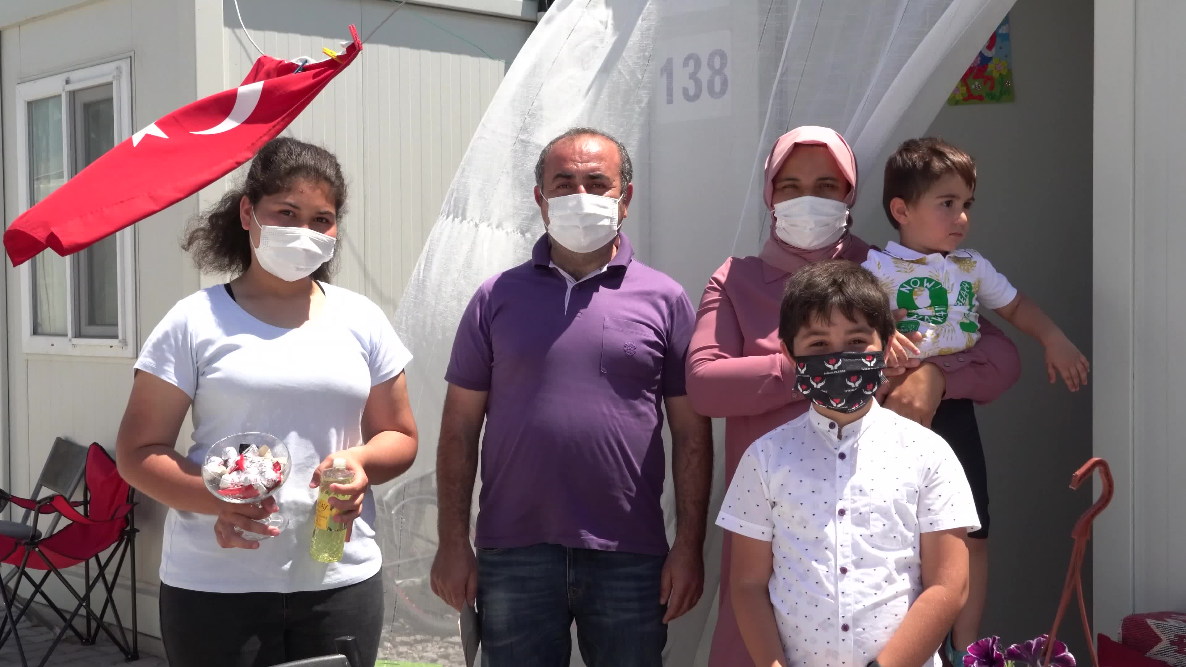 Ramadan Feast; Eid al-Fitr has celebrated in the container city of Izmir, Turkey
