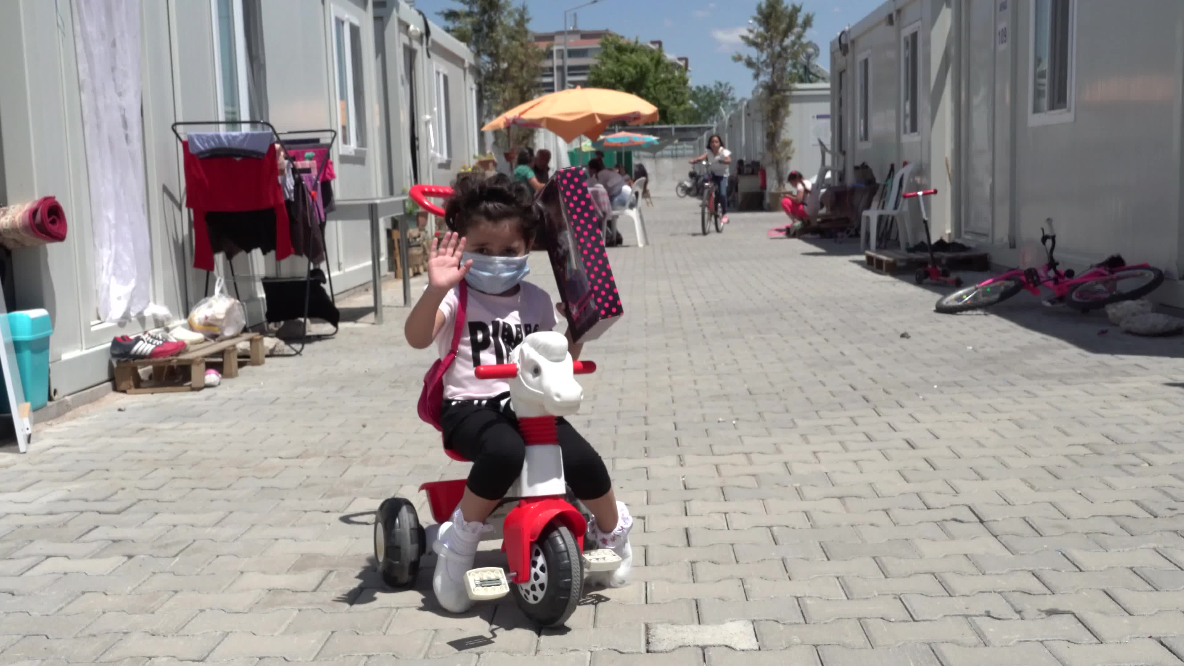 Ramadan Feast; Eid al-Fitr has celebrated in the container city of Izmir, Turkey