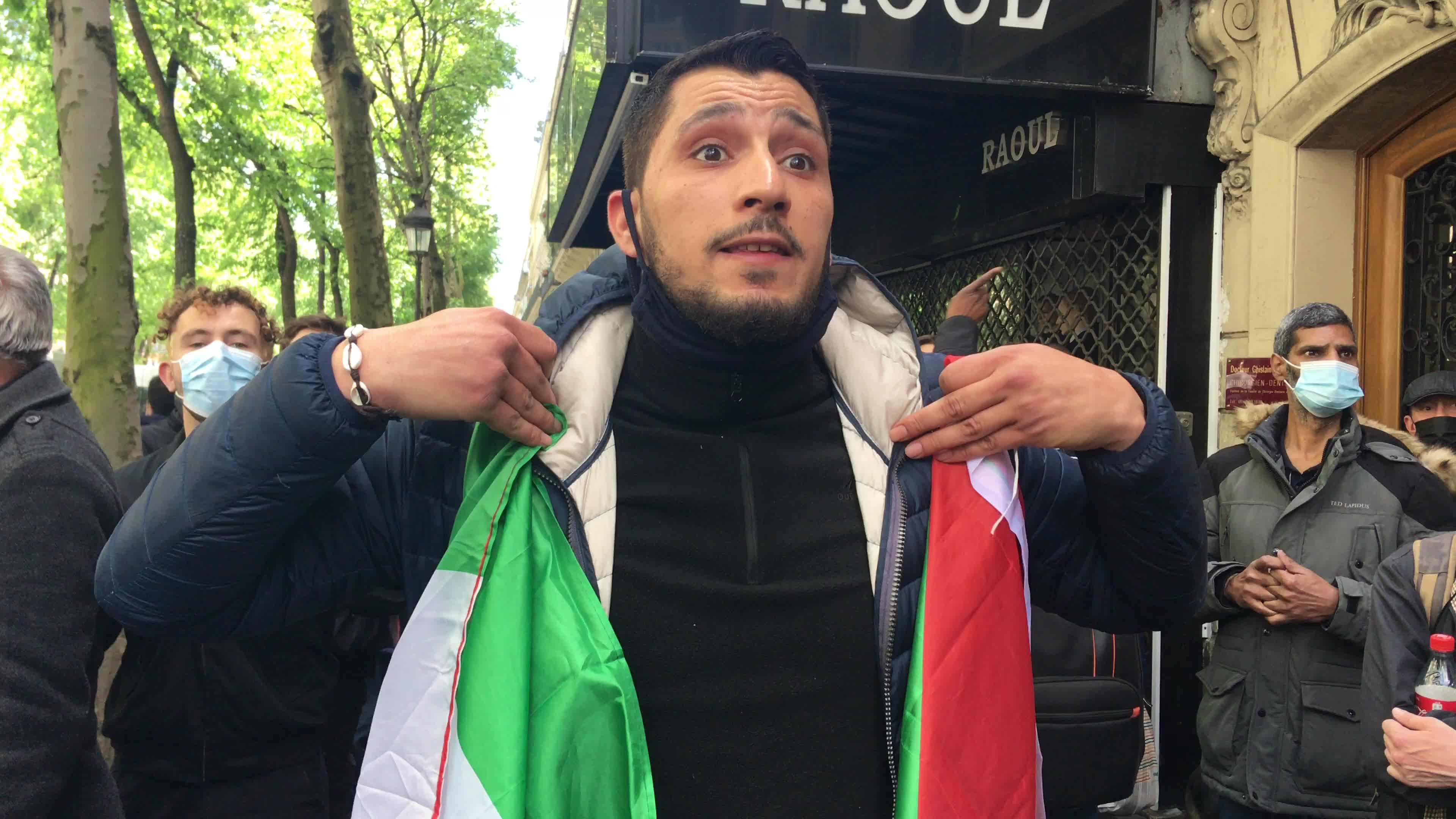 Pro-Palestinian protest in Paris
