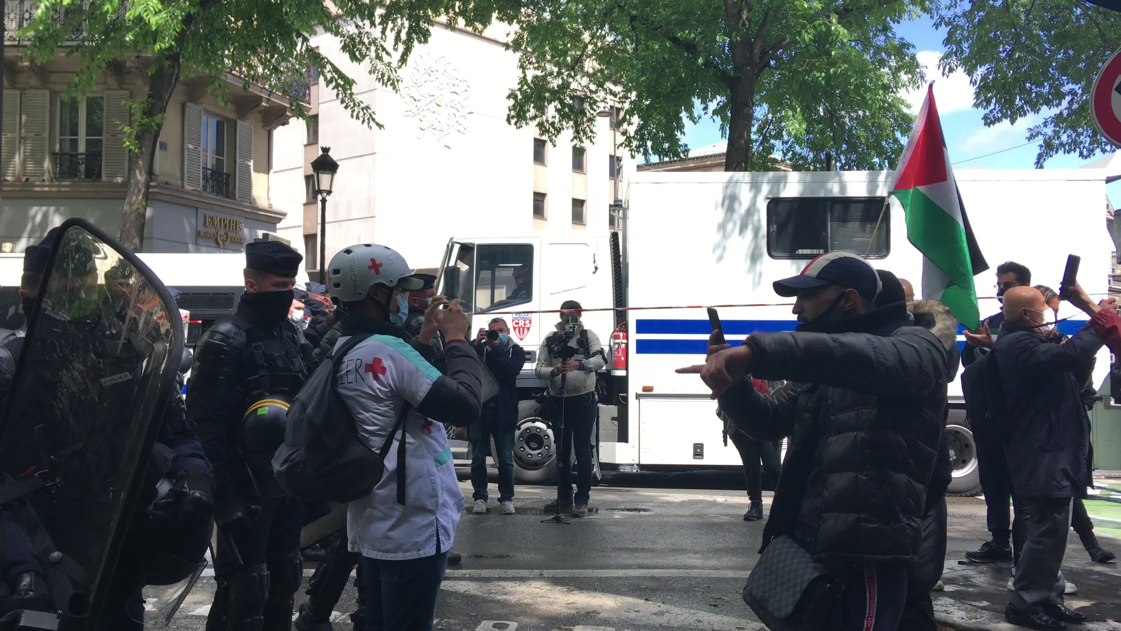 Pro-Palestinian protest in Paris