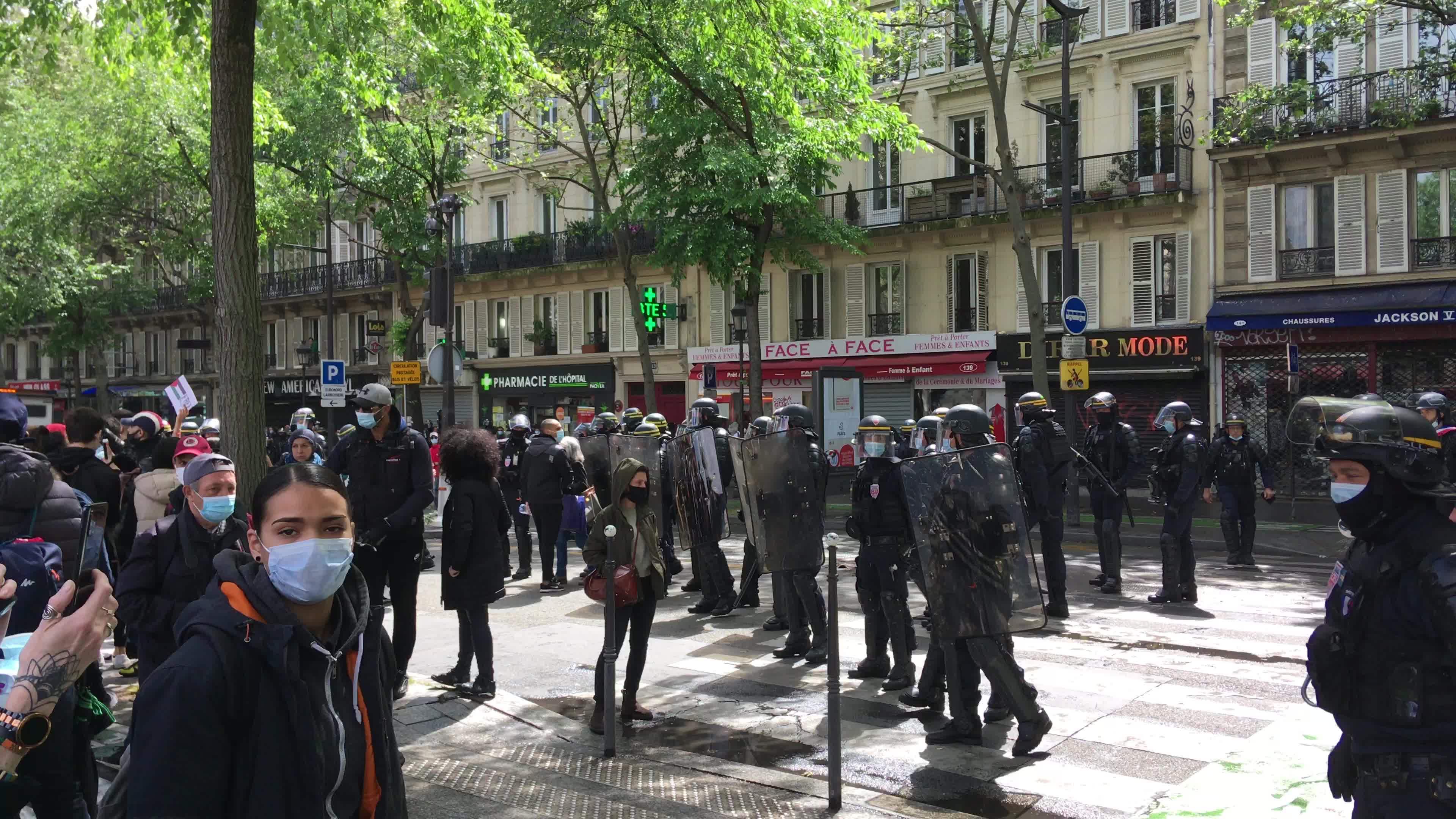 Pro-Palestinian protest in Paris
