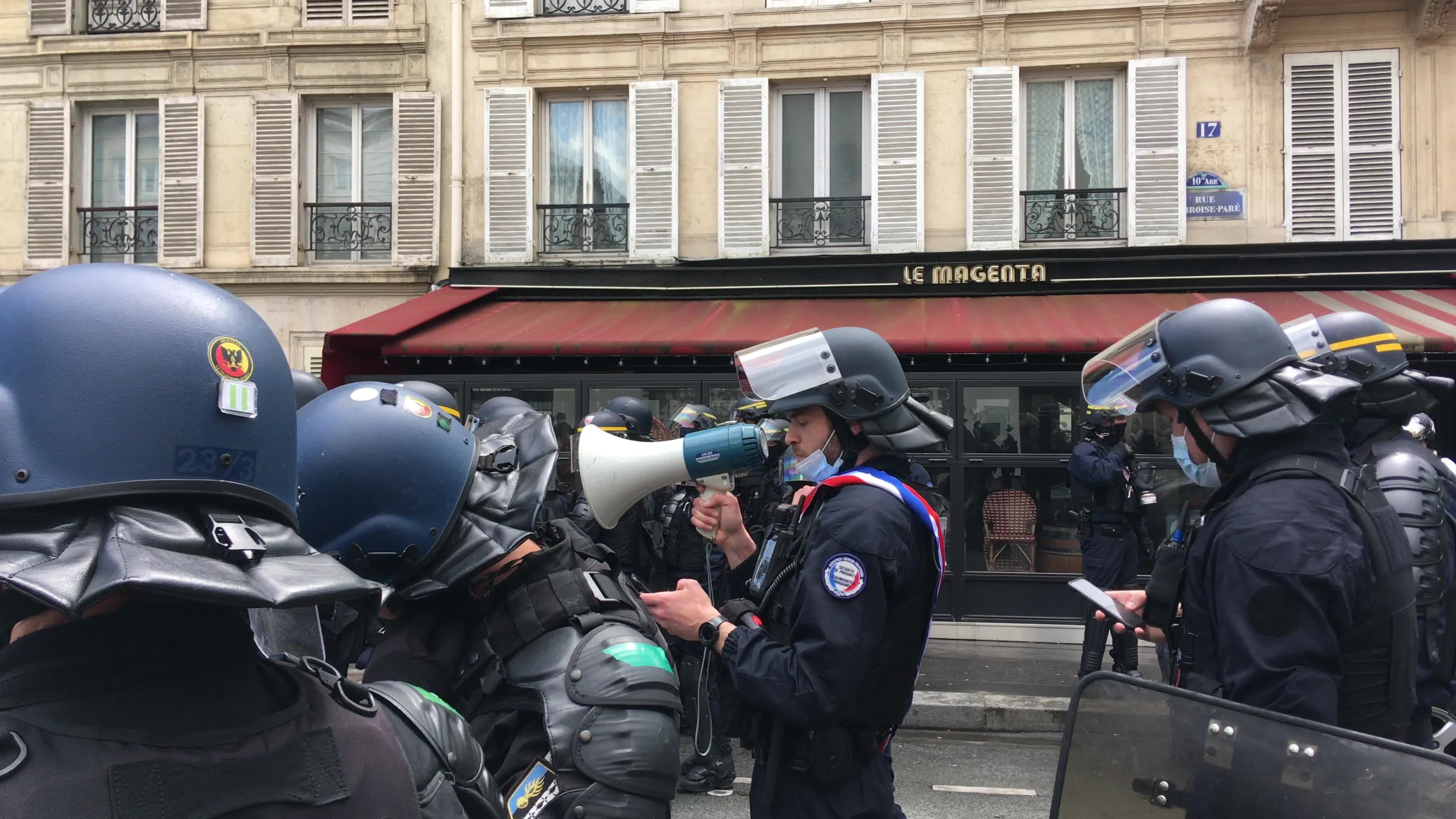 Pro-Palestinian protest in Paris