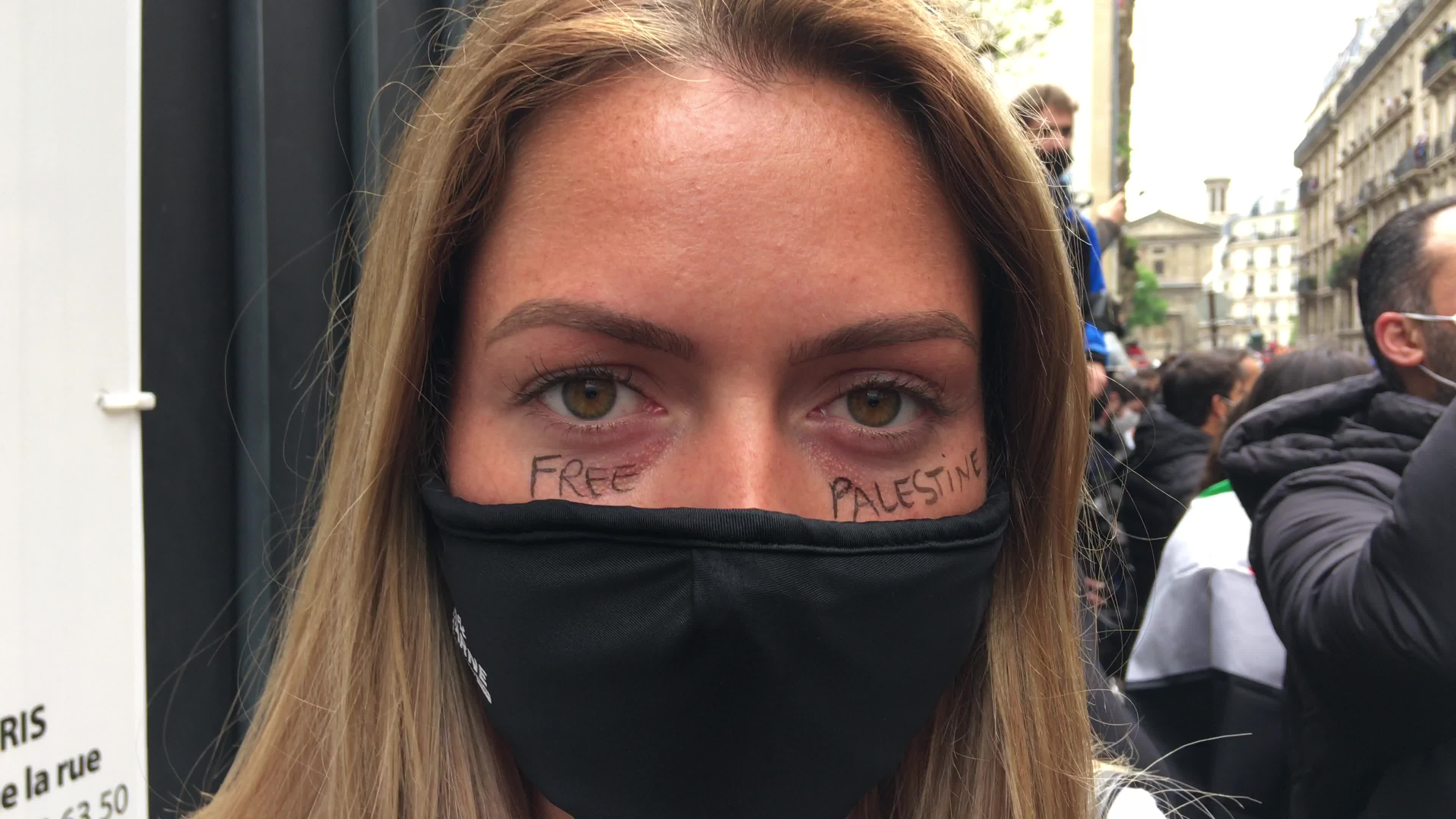 Pro-Palestinian protest in Paris