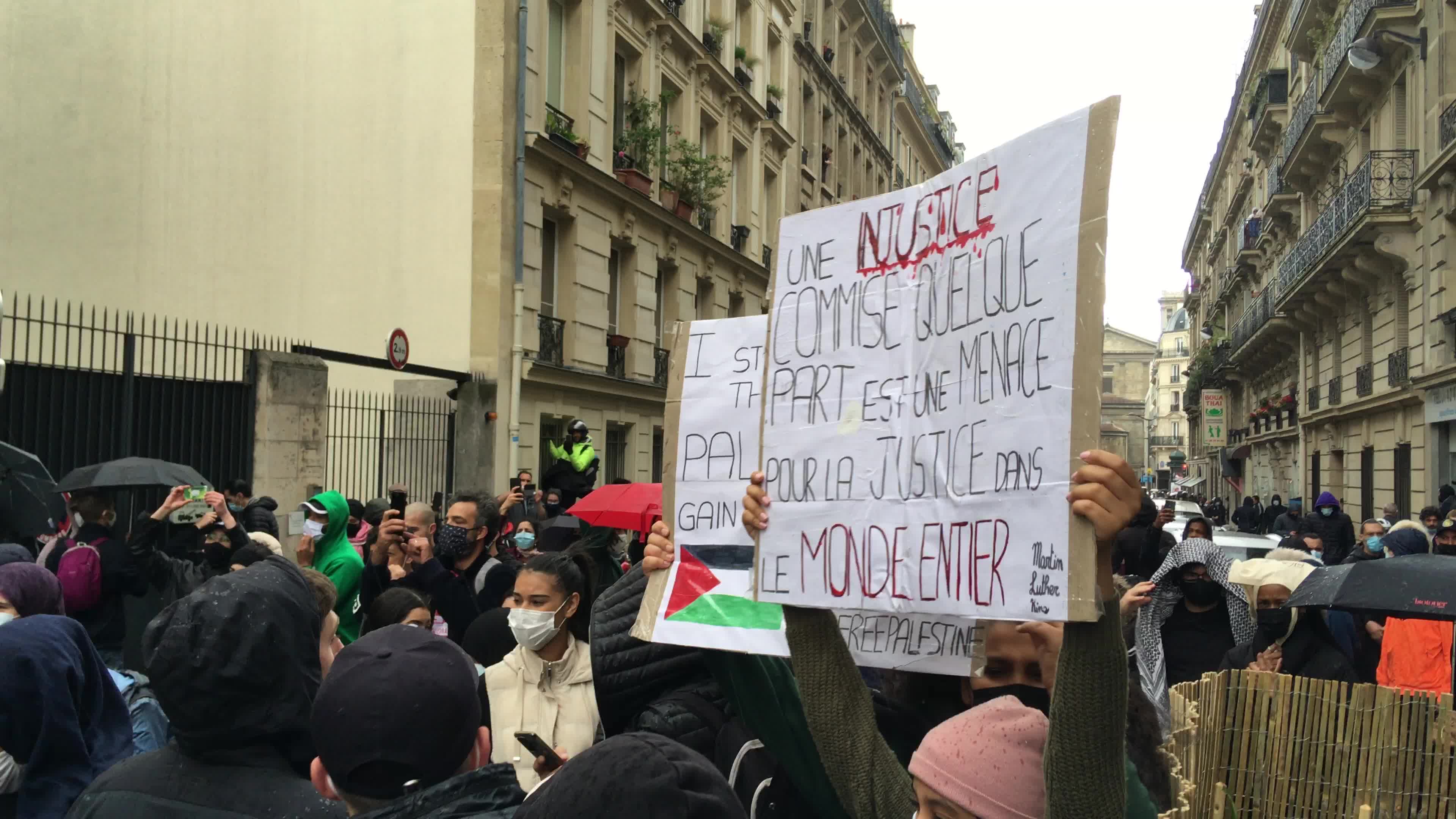 Pro-Palestinian protest in Paris