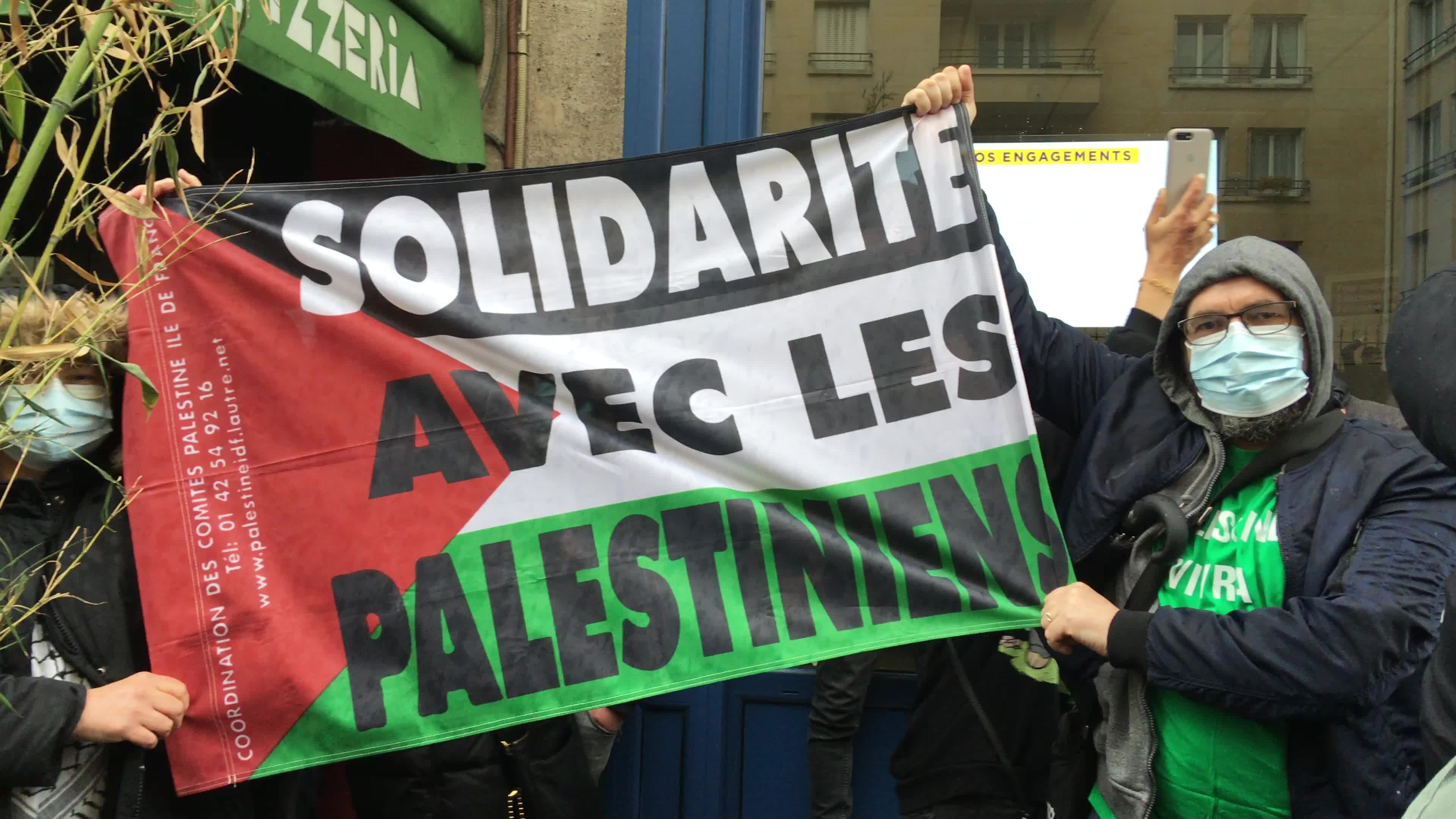 Pro-Palestinian protest in Paris