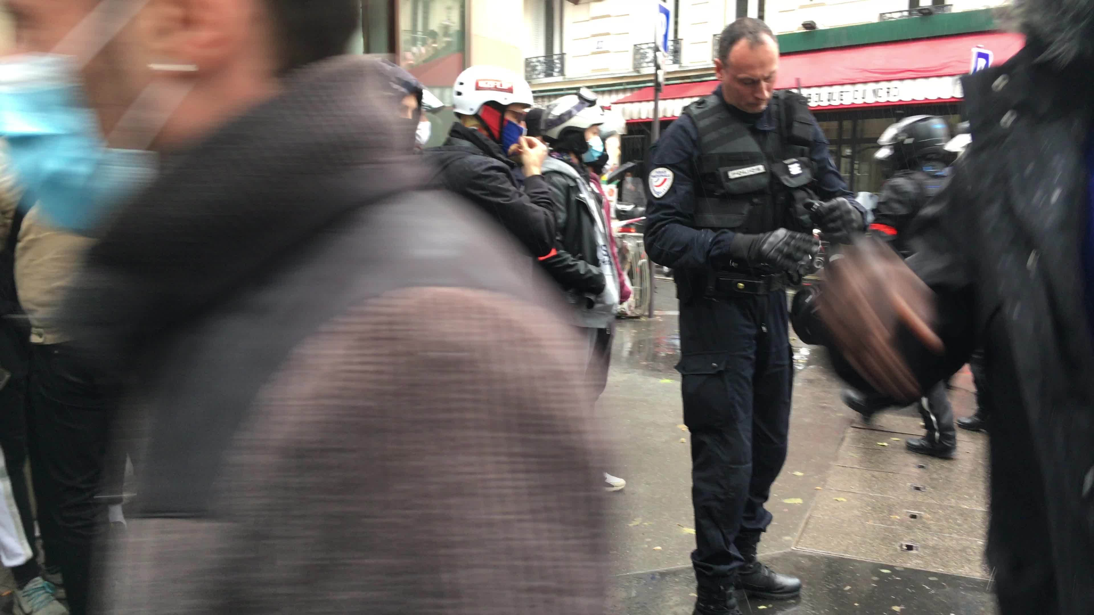 Pro-Palestinian protest in Paris