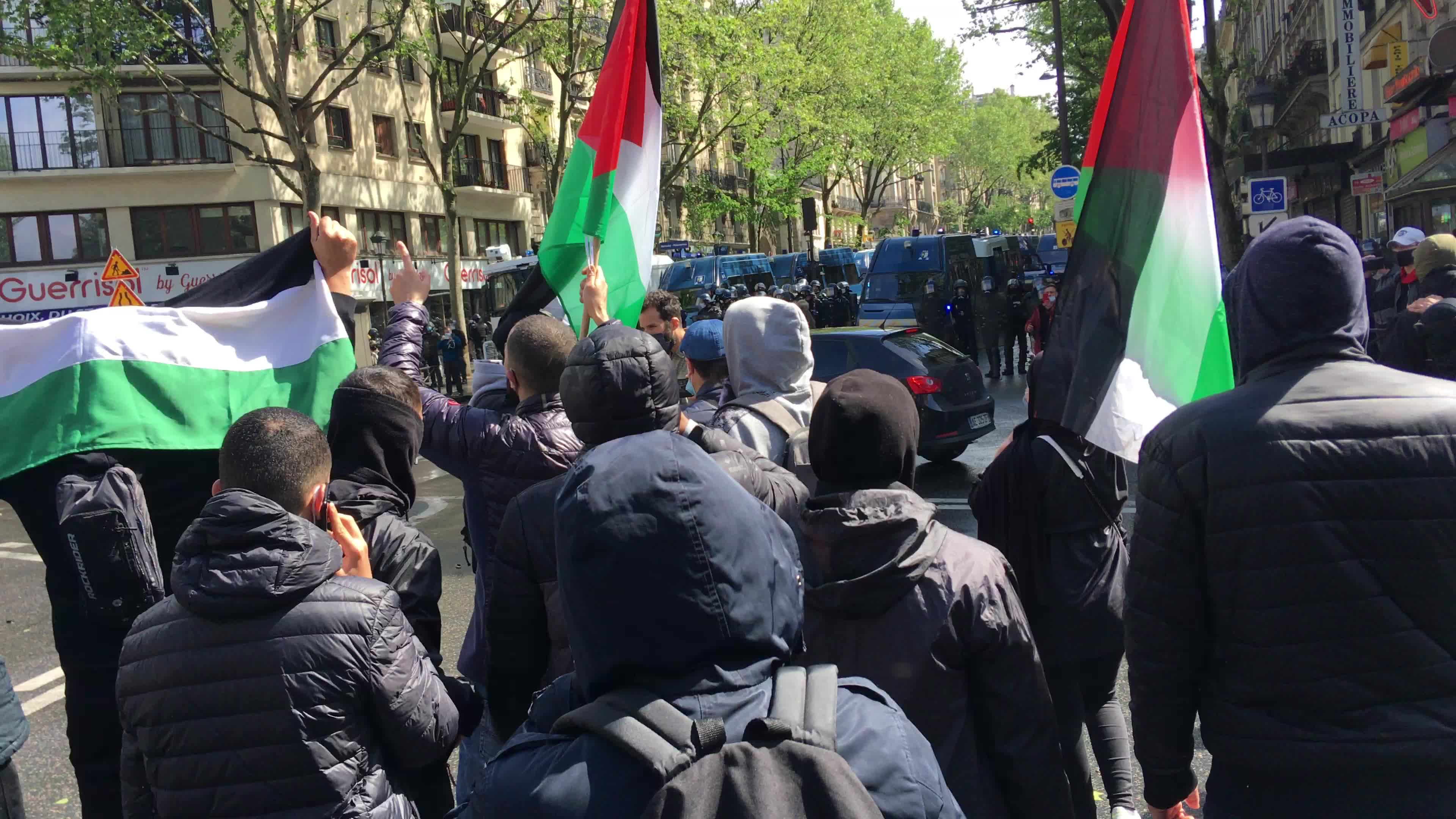 Pro-Palestinian protest in Paris