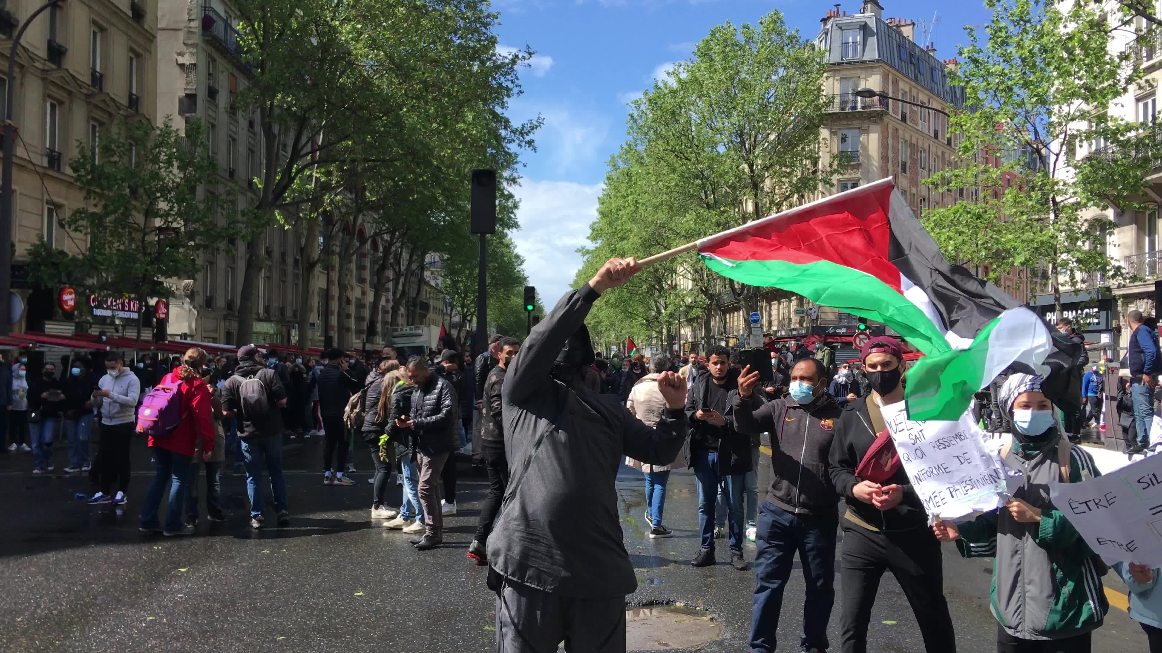 Pro-Palestinian protest in Paris