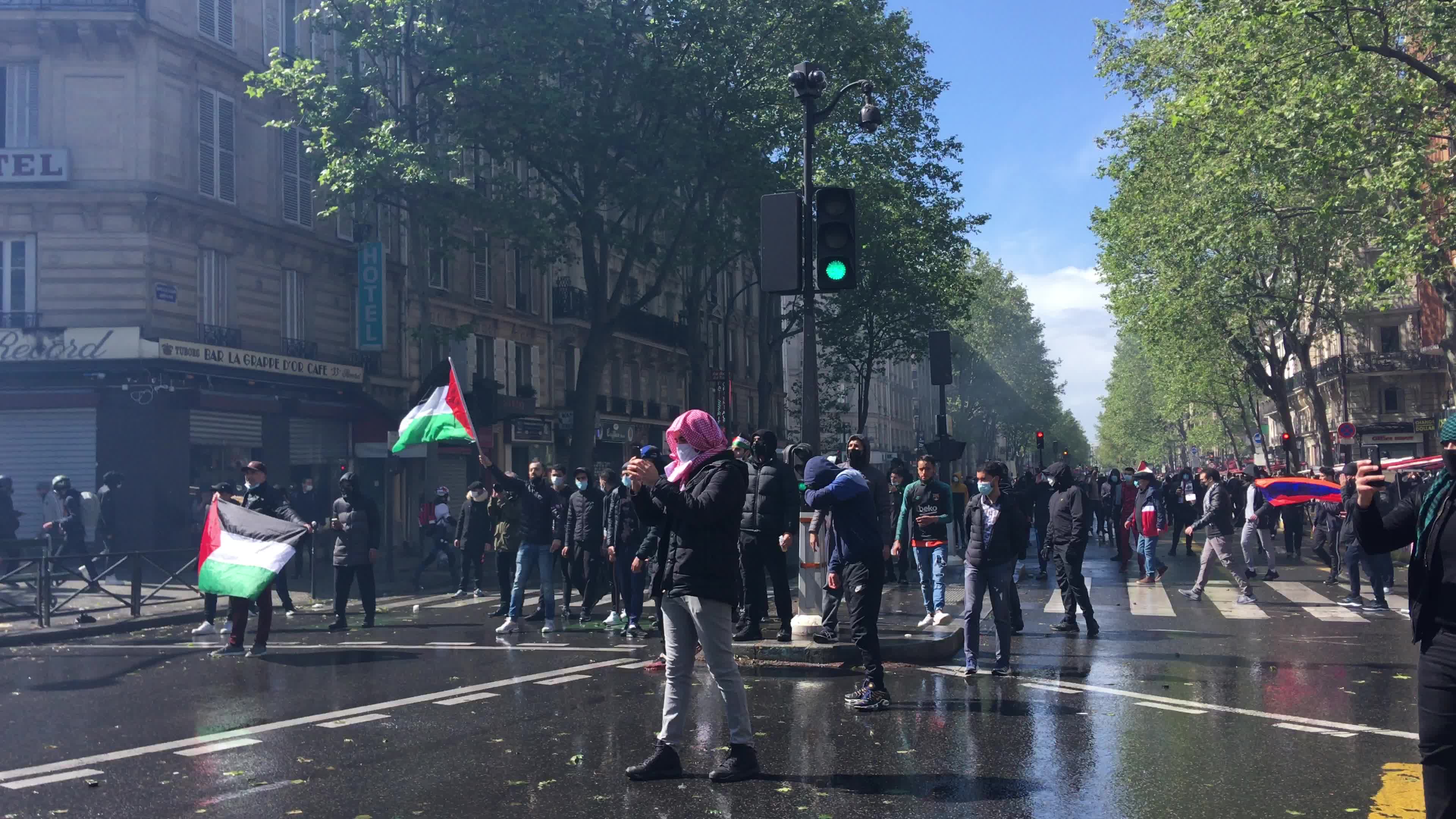 Pro-Palestinian protest in Paris