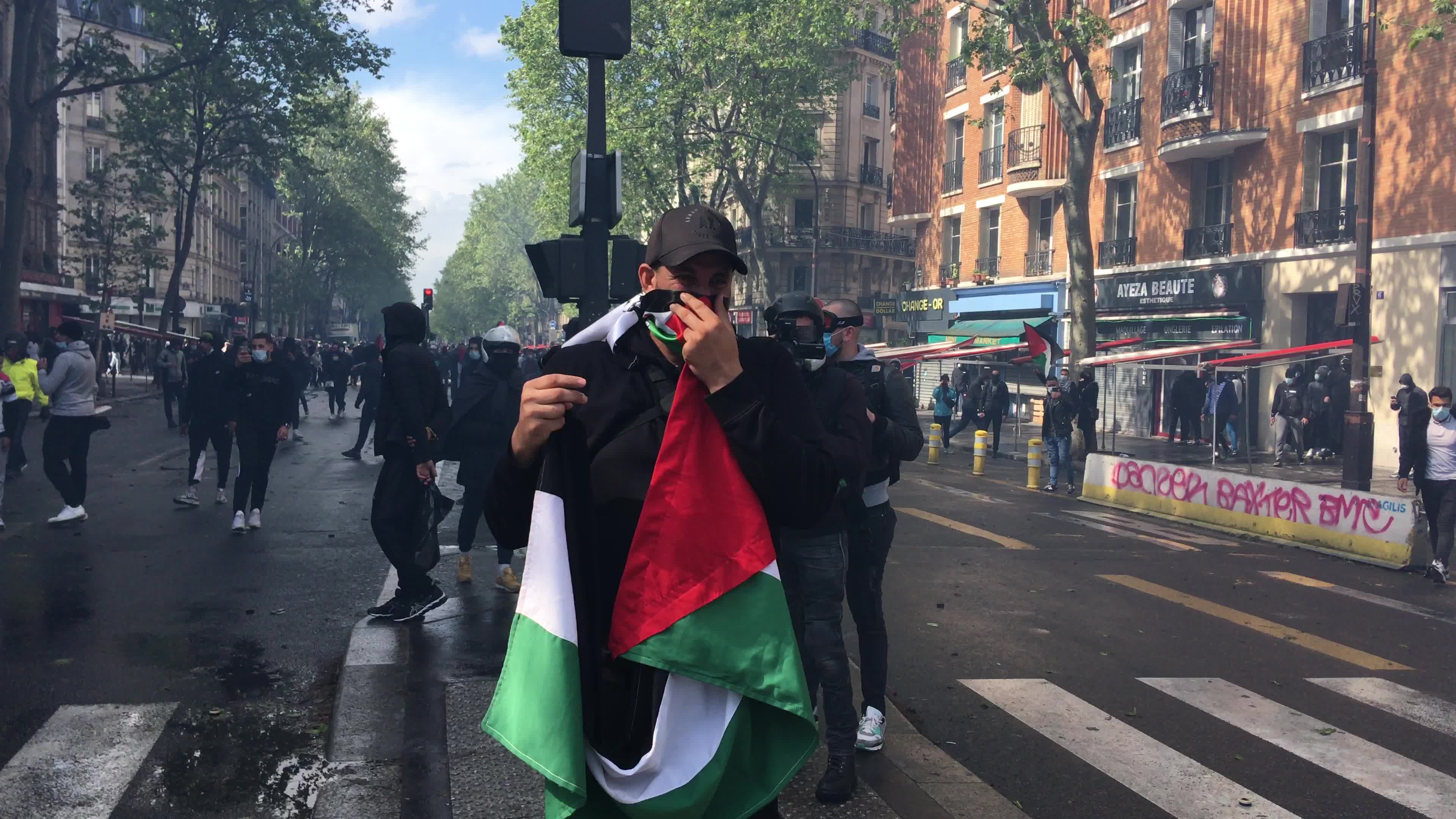 Pro-Palestinian protest in Paris