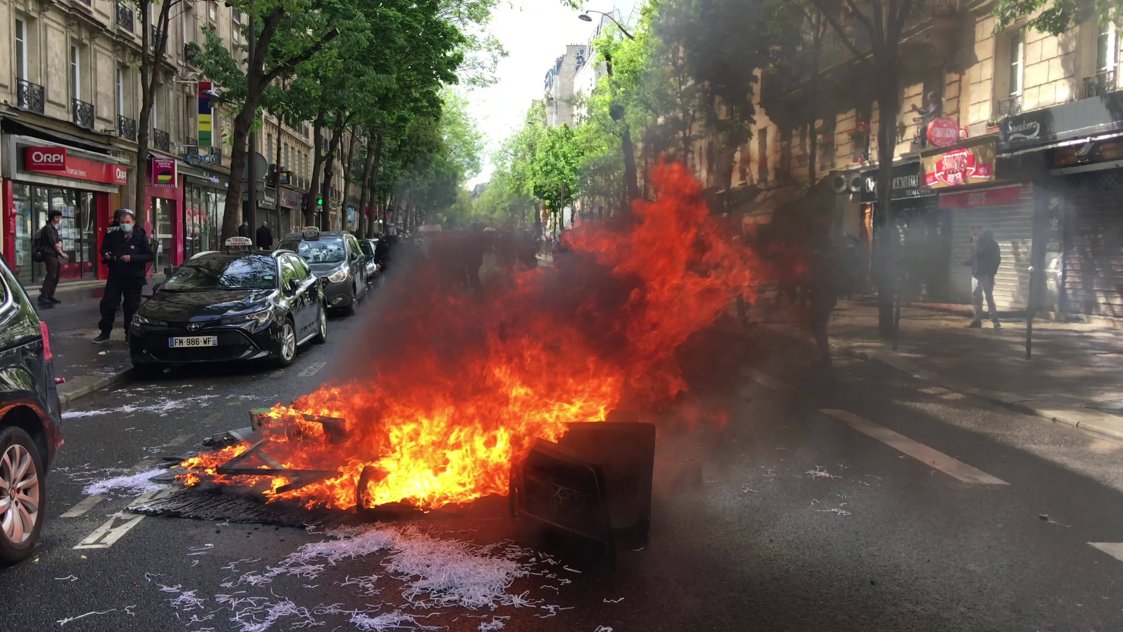 Pro-Palestinian protest in Paris