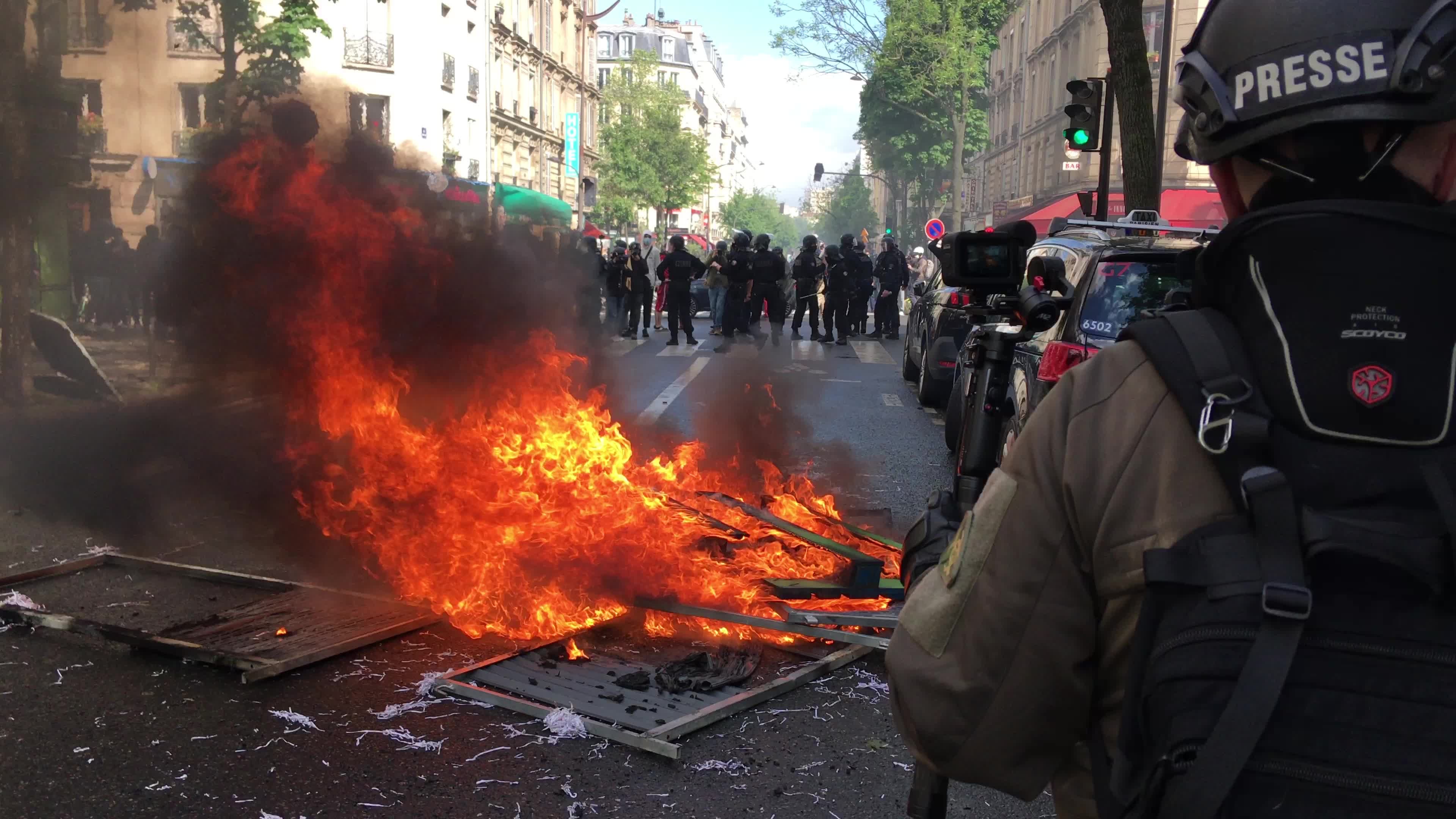 Pro-Palestinian protest in Paris
