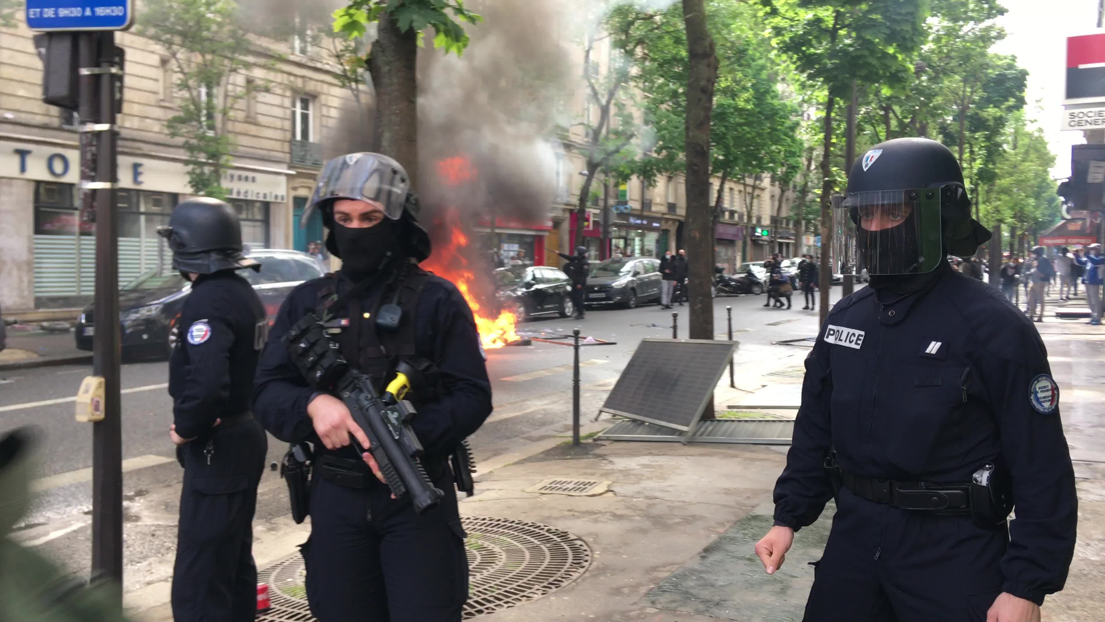 Pro-Palestinian protest in Paris