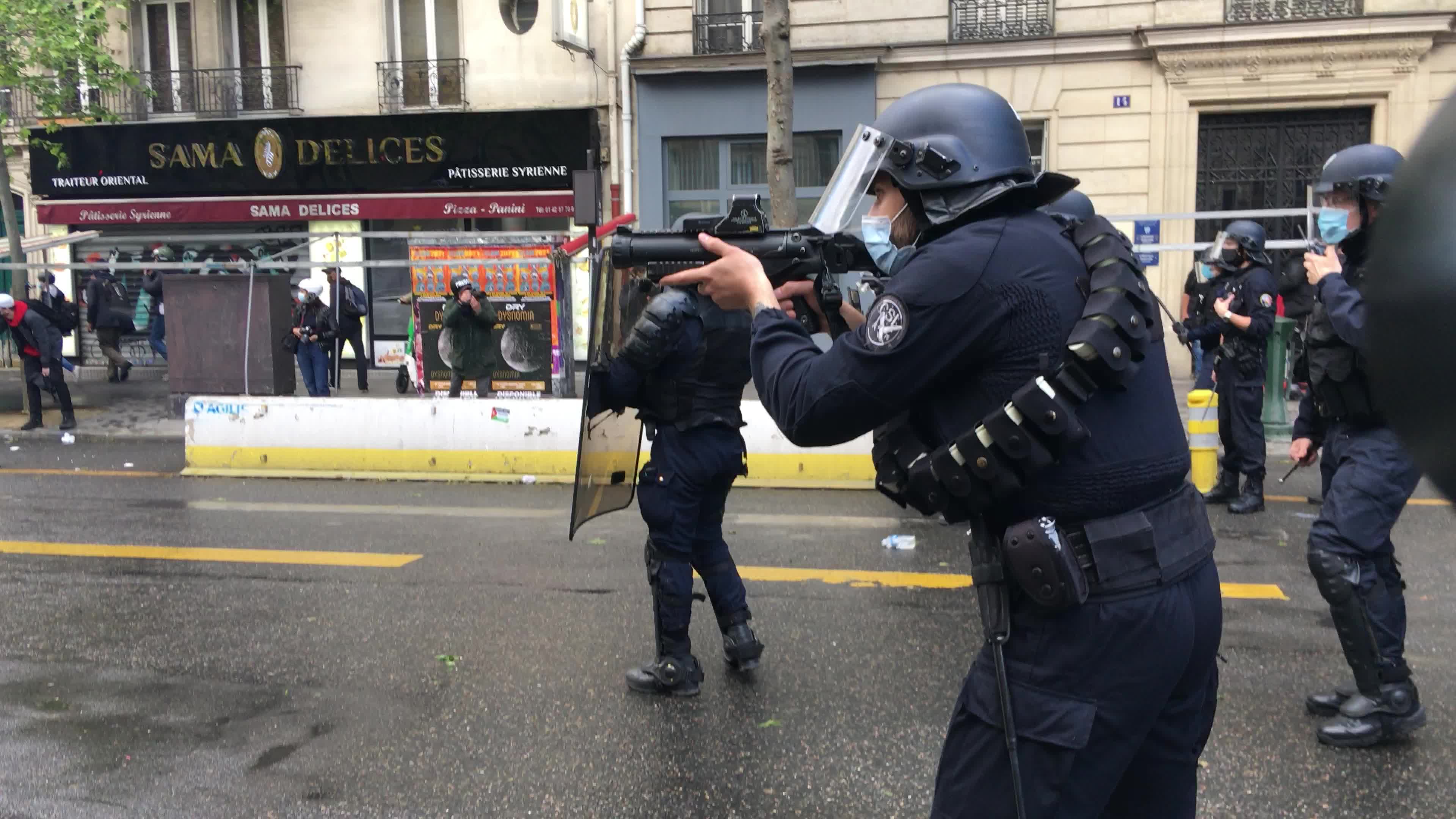 Pro-Palestinian protest in Paris