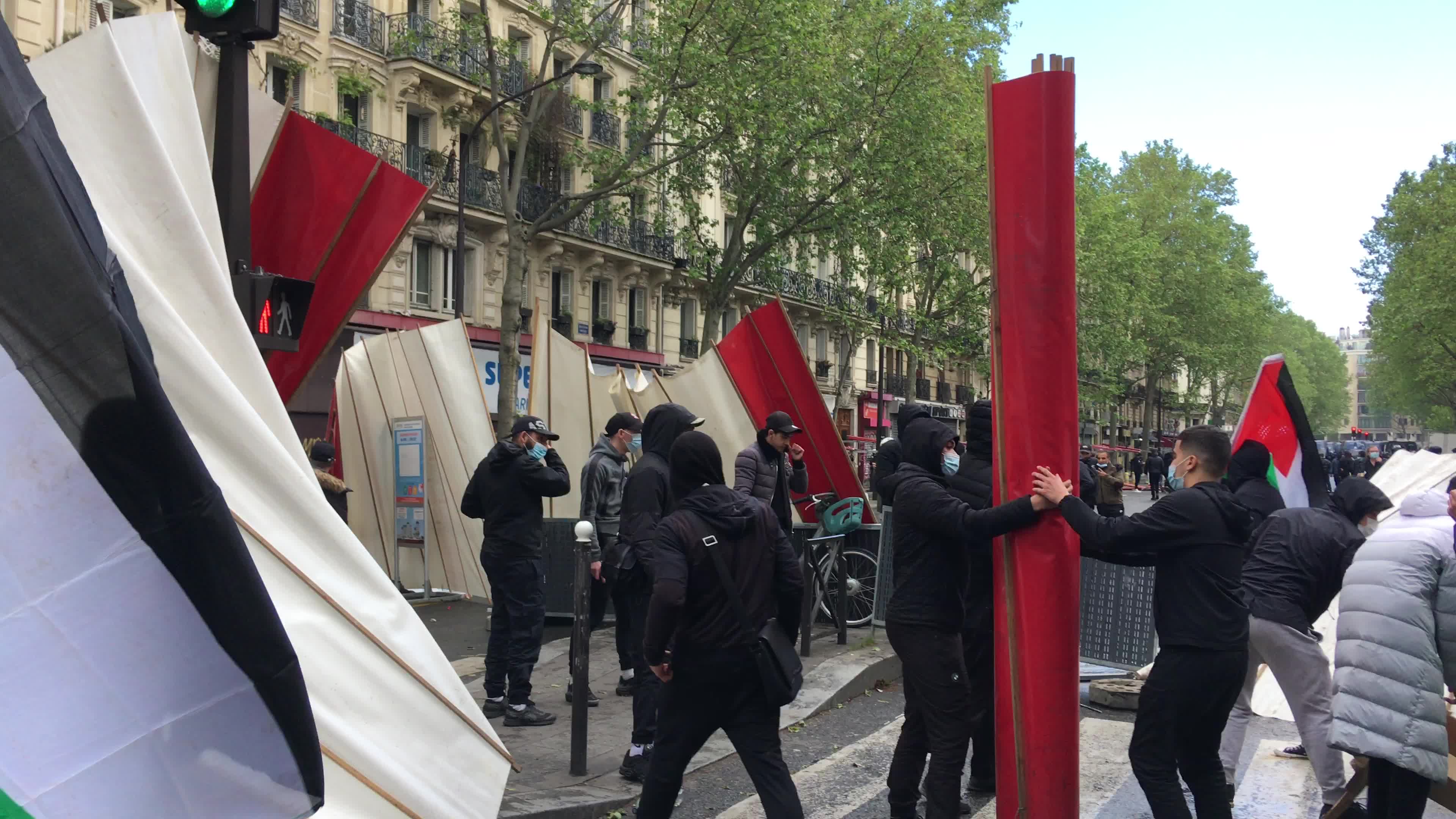Pro-Palestinian protest in Paris