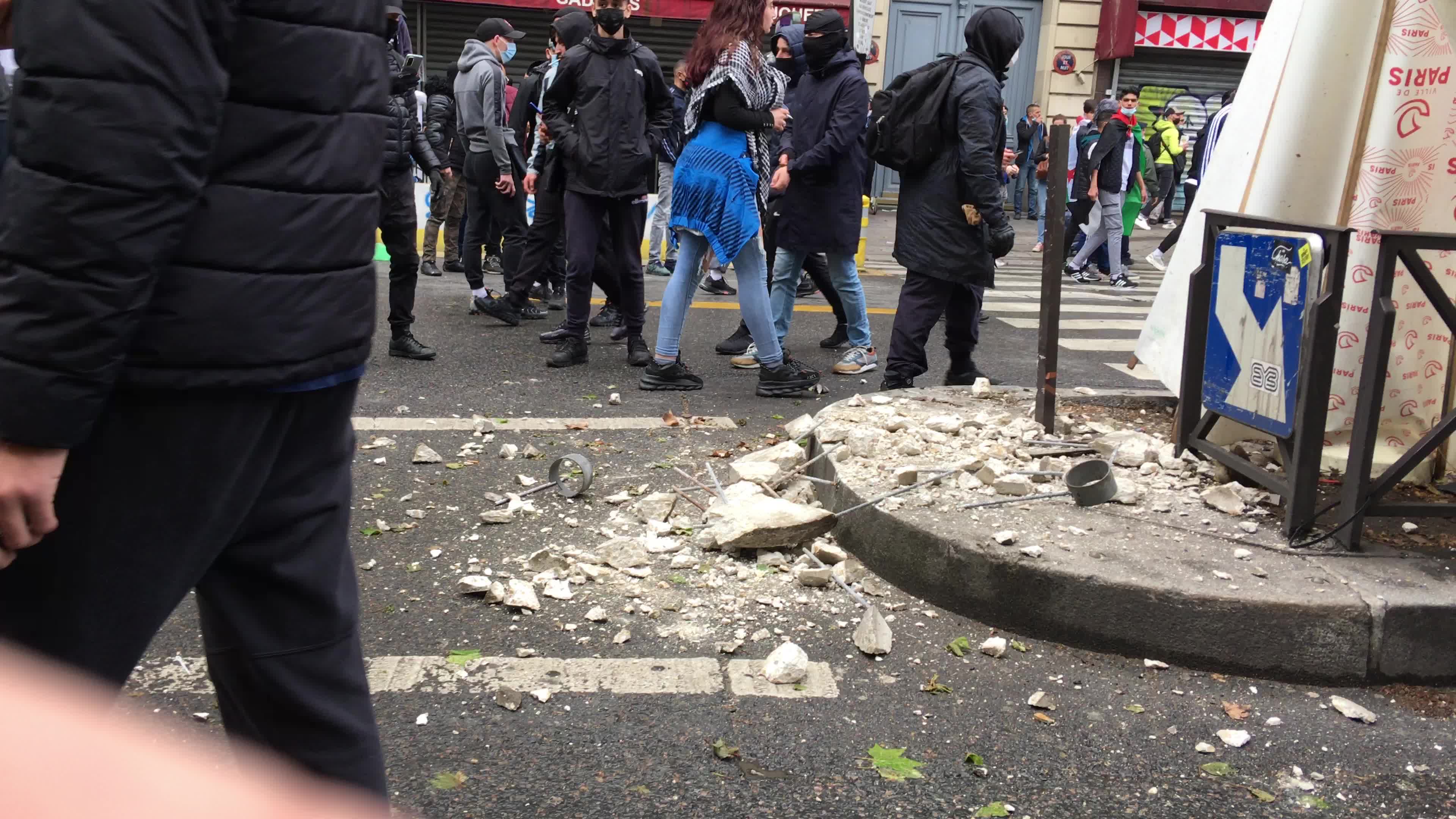 Pro-Palestinian protest in Paris
