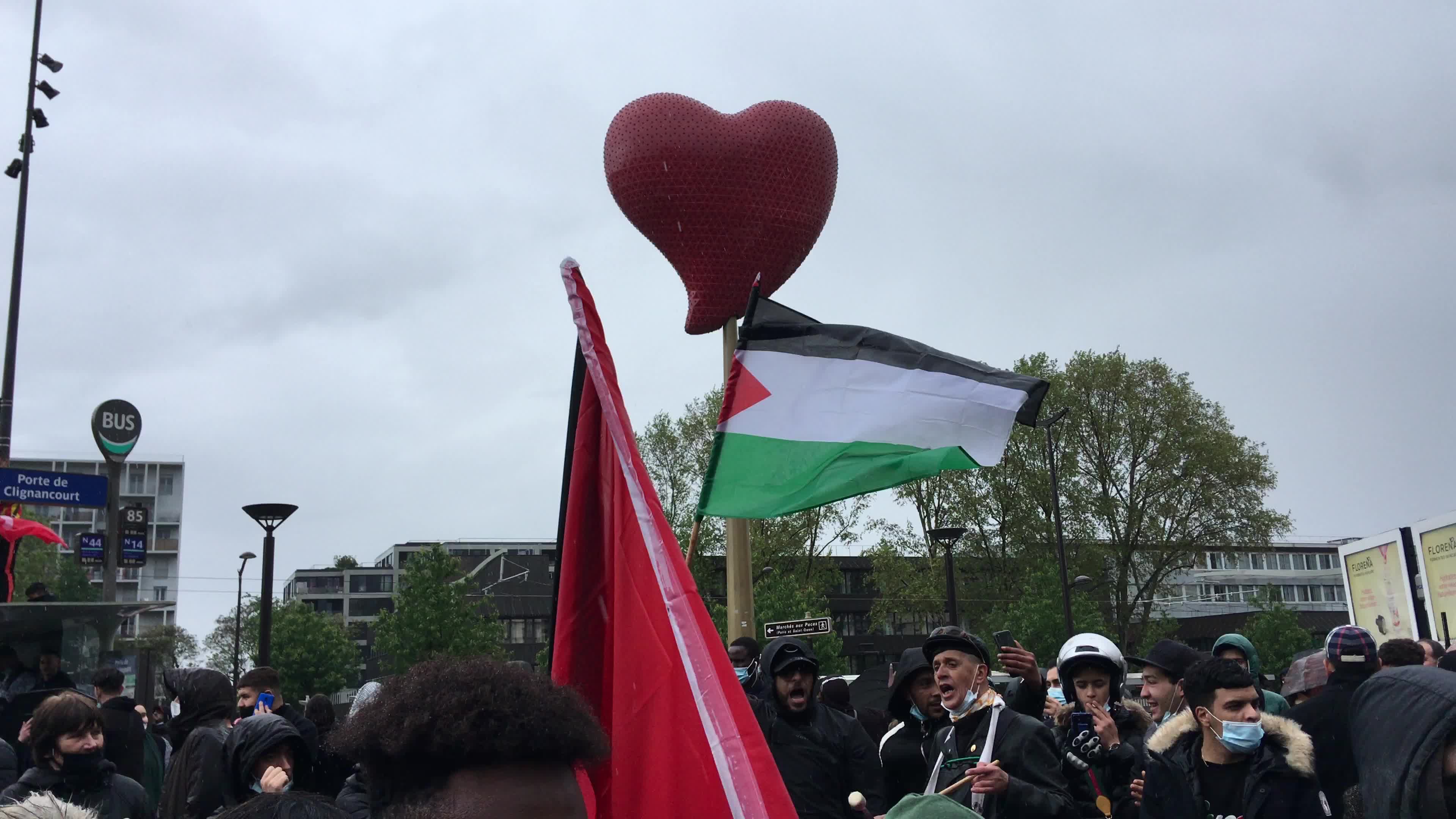 Pro-Palestinian protest in Paris