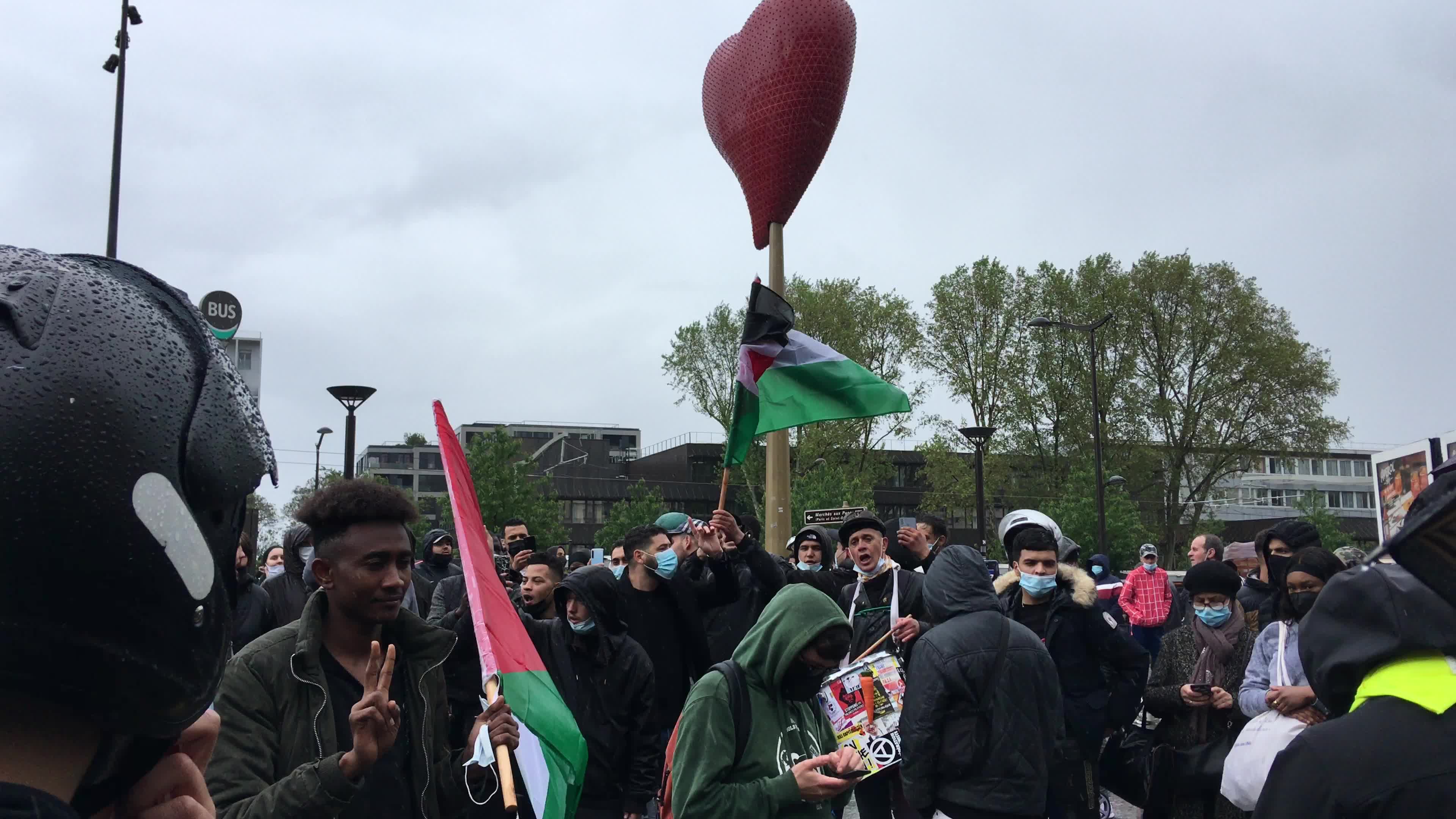 Pro-Palestinian protest in Paris
