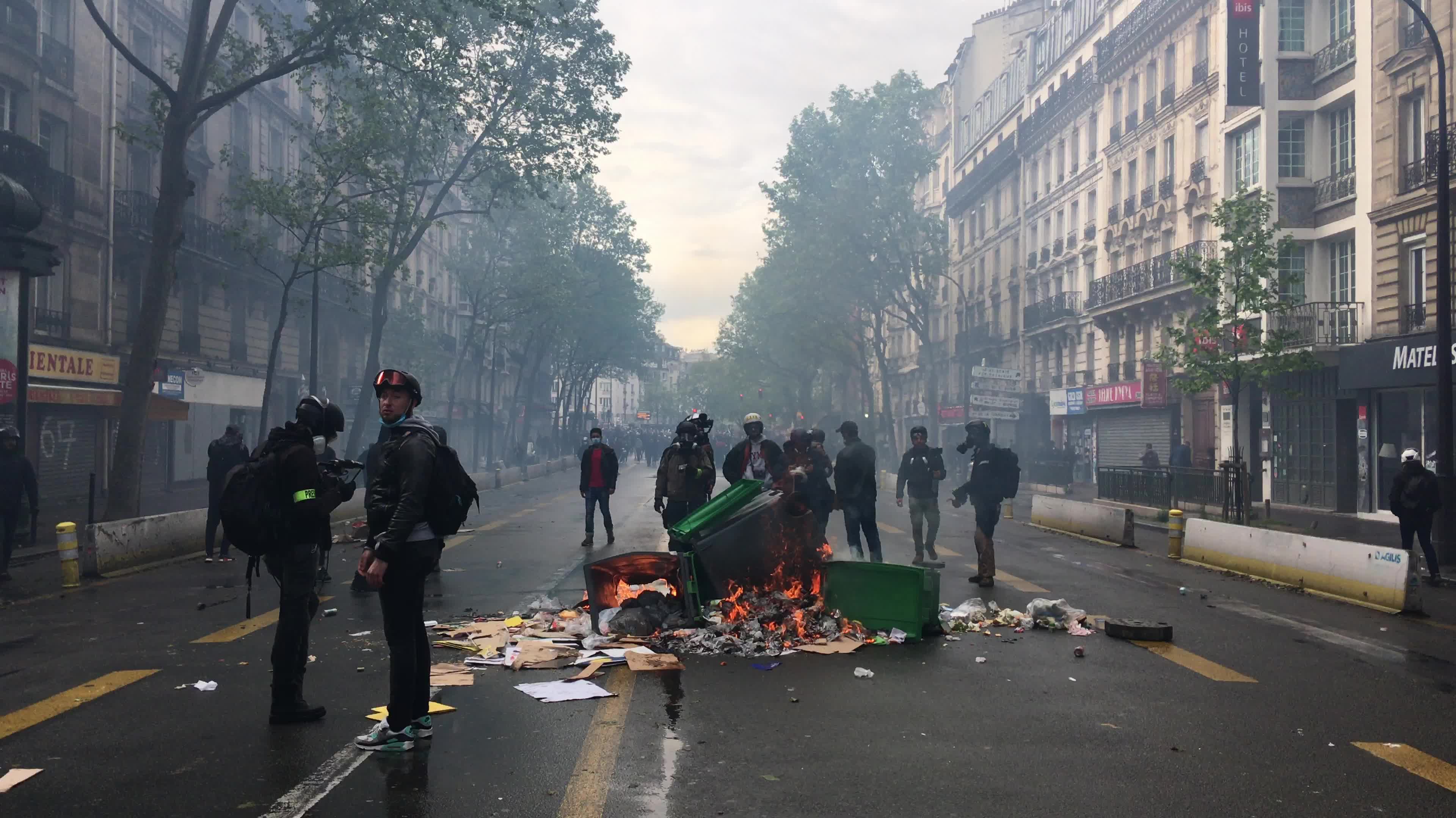 Pro-Palestinian protest in Paris