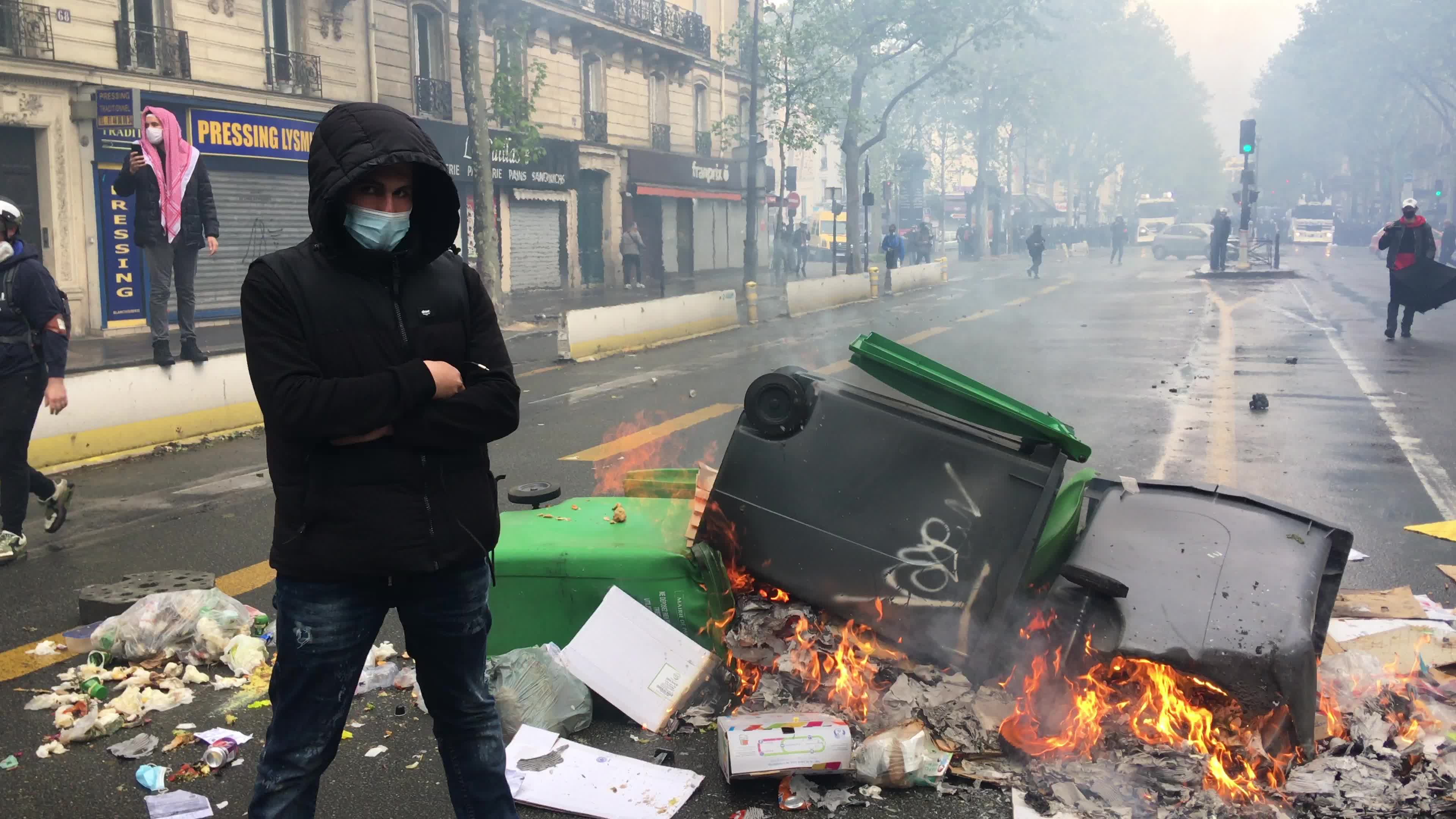 Pro-Palestinian protest in Paris
