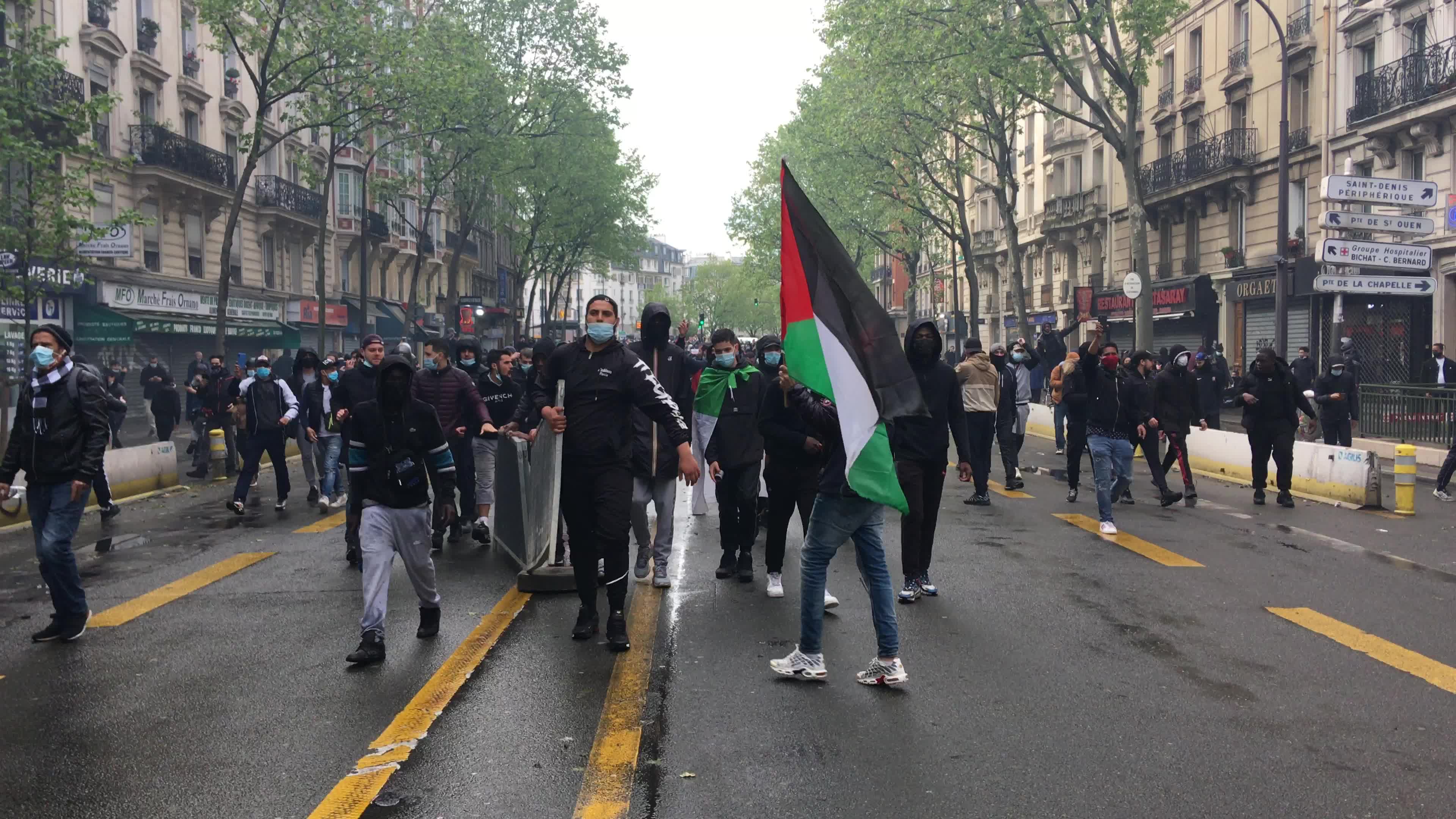 Pro-Palestinian protest in Paris