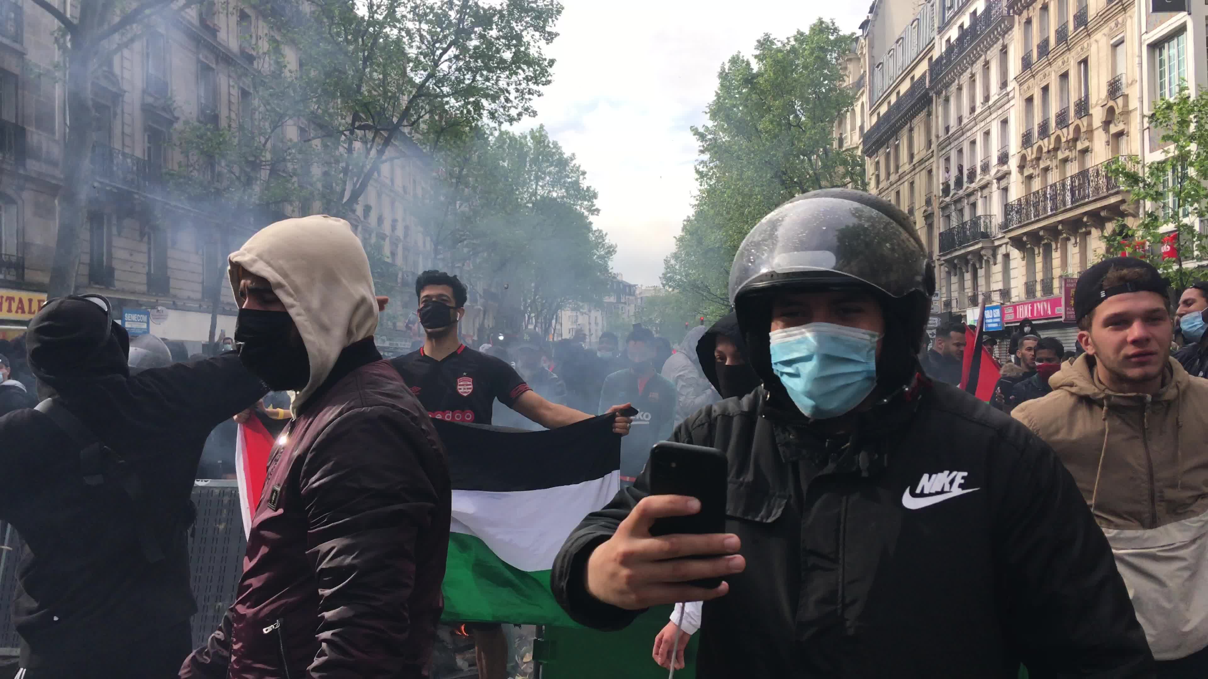 Pro-Palestinian protest in Paris