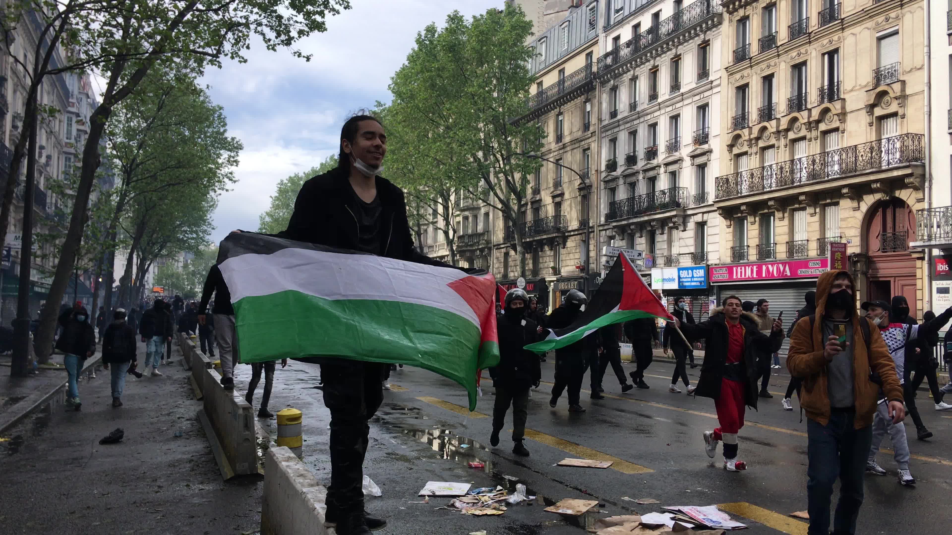 Pro-Palestinian protest in Paris