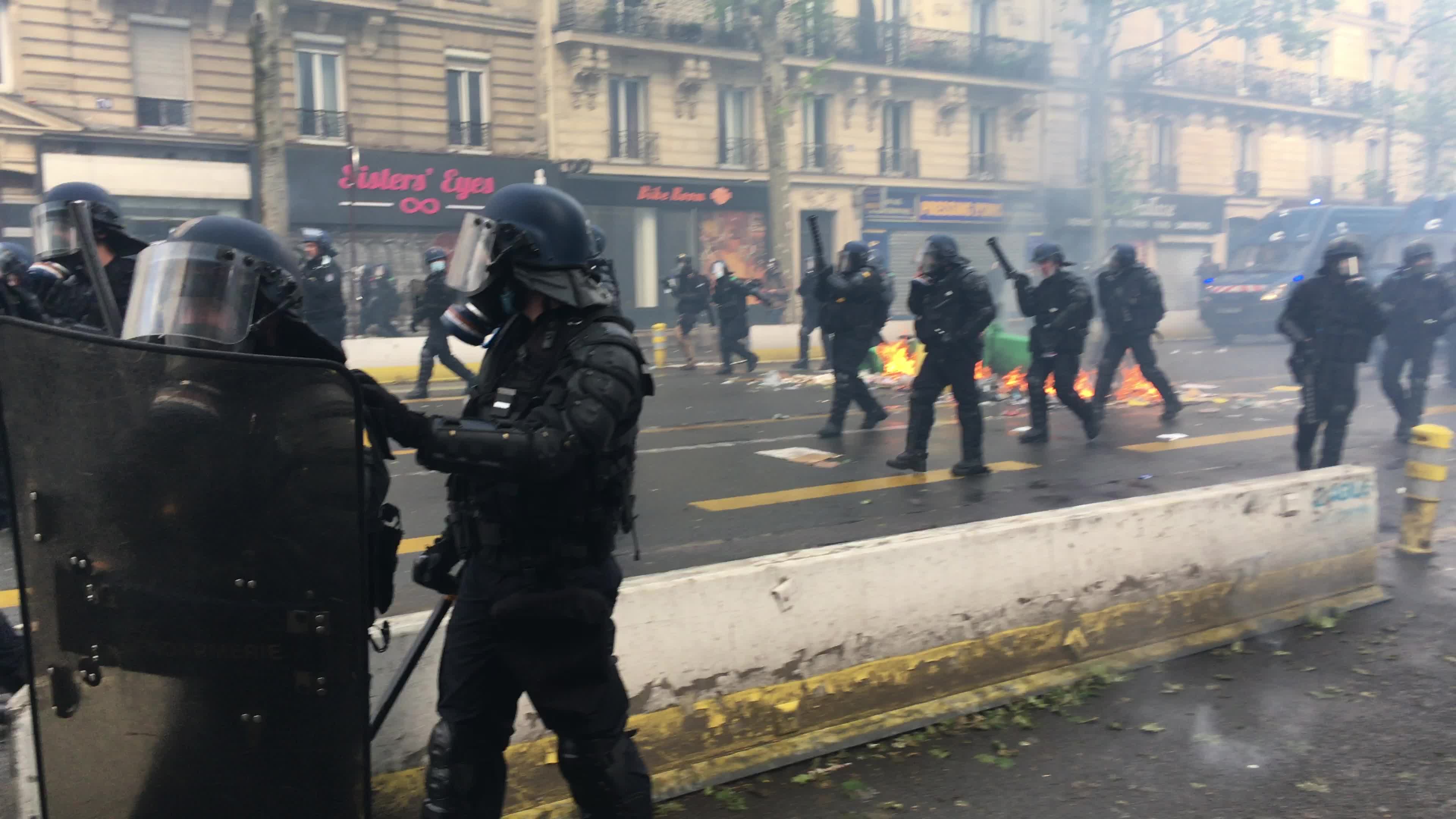 Pro-Palestinian protest in Paris