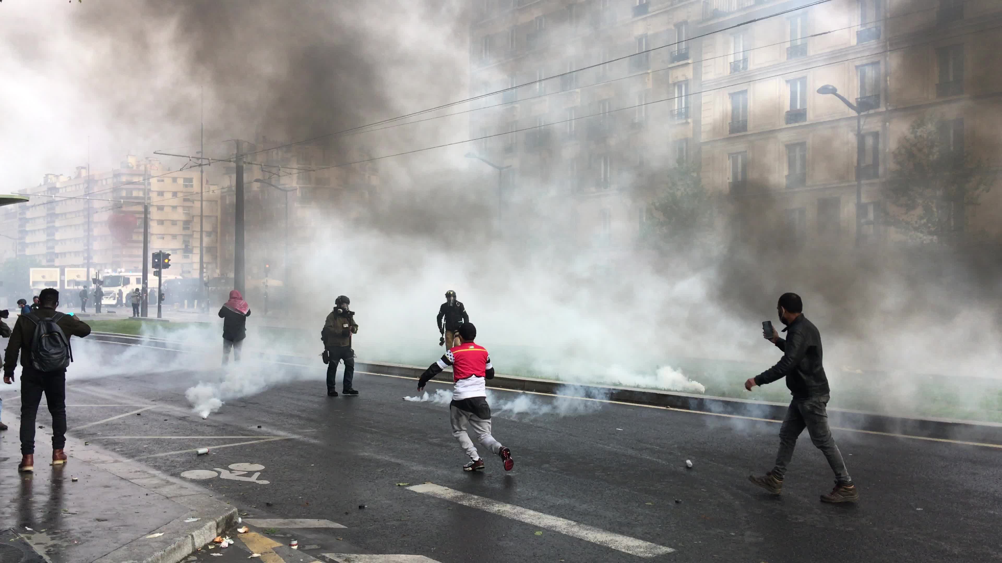 Pro-Palestinian protest in Paris