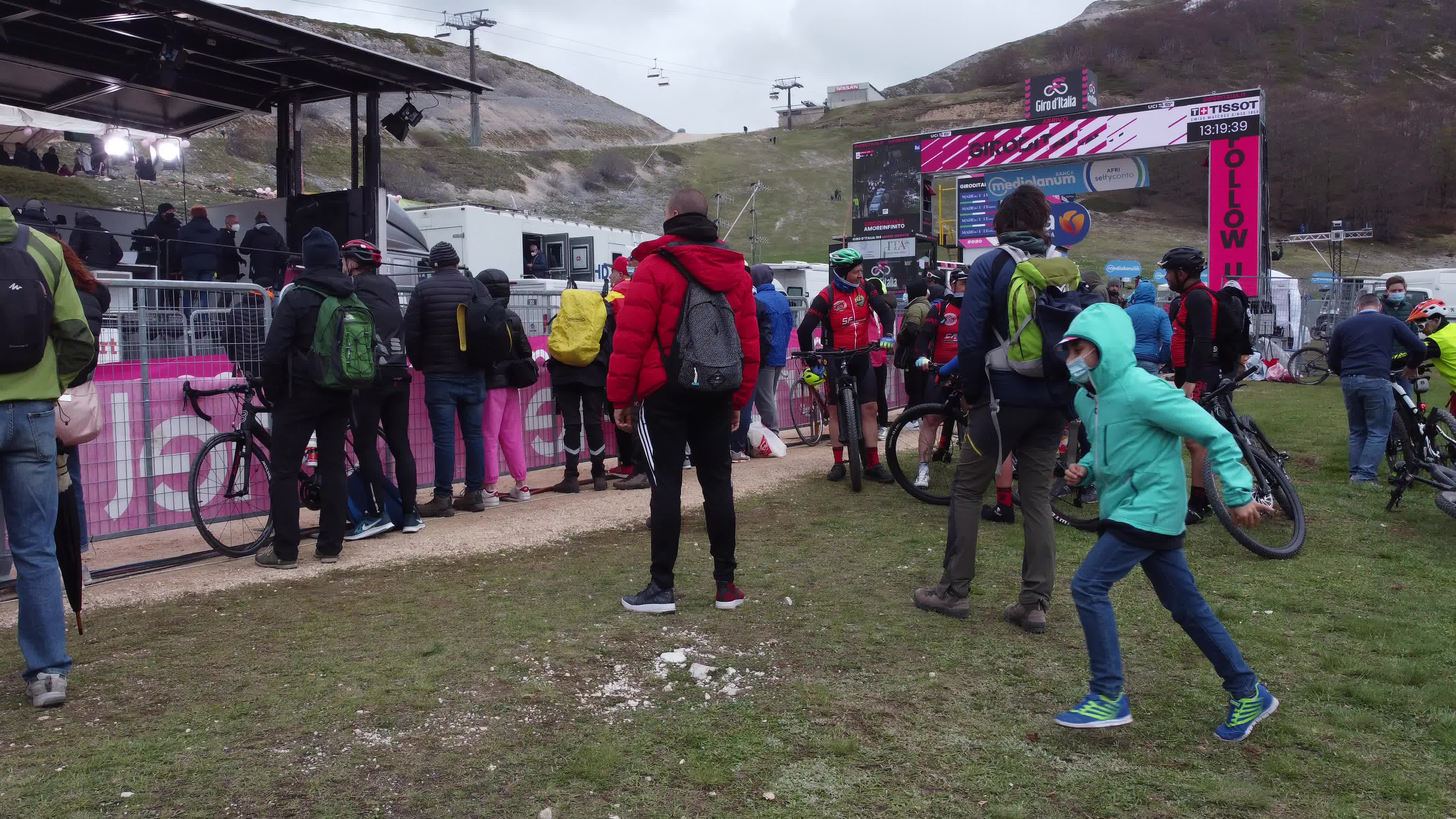 Giro d'Italia arrives in Campo Felice